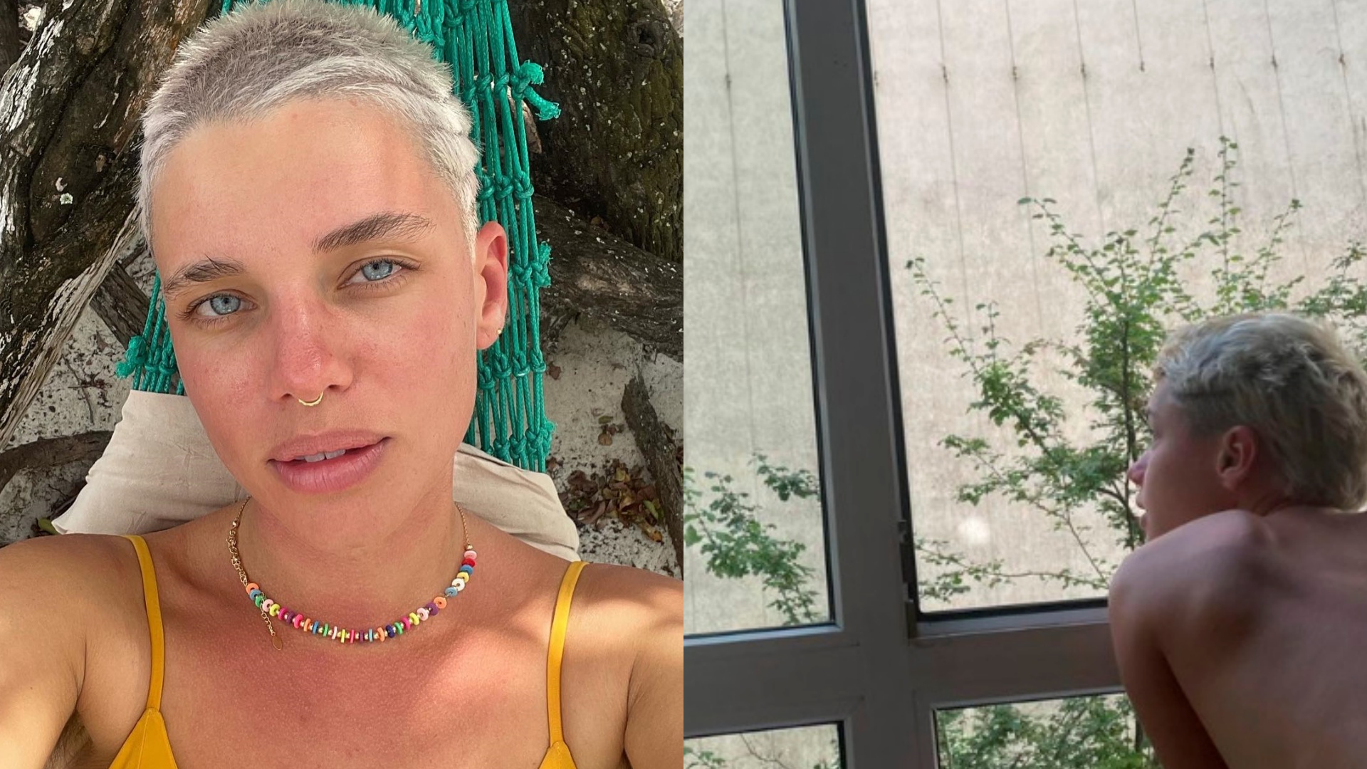Livre, Bruna Linzmeyer faz topless e mostra corpo ao natural: ”Finalmente”