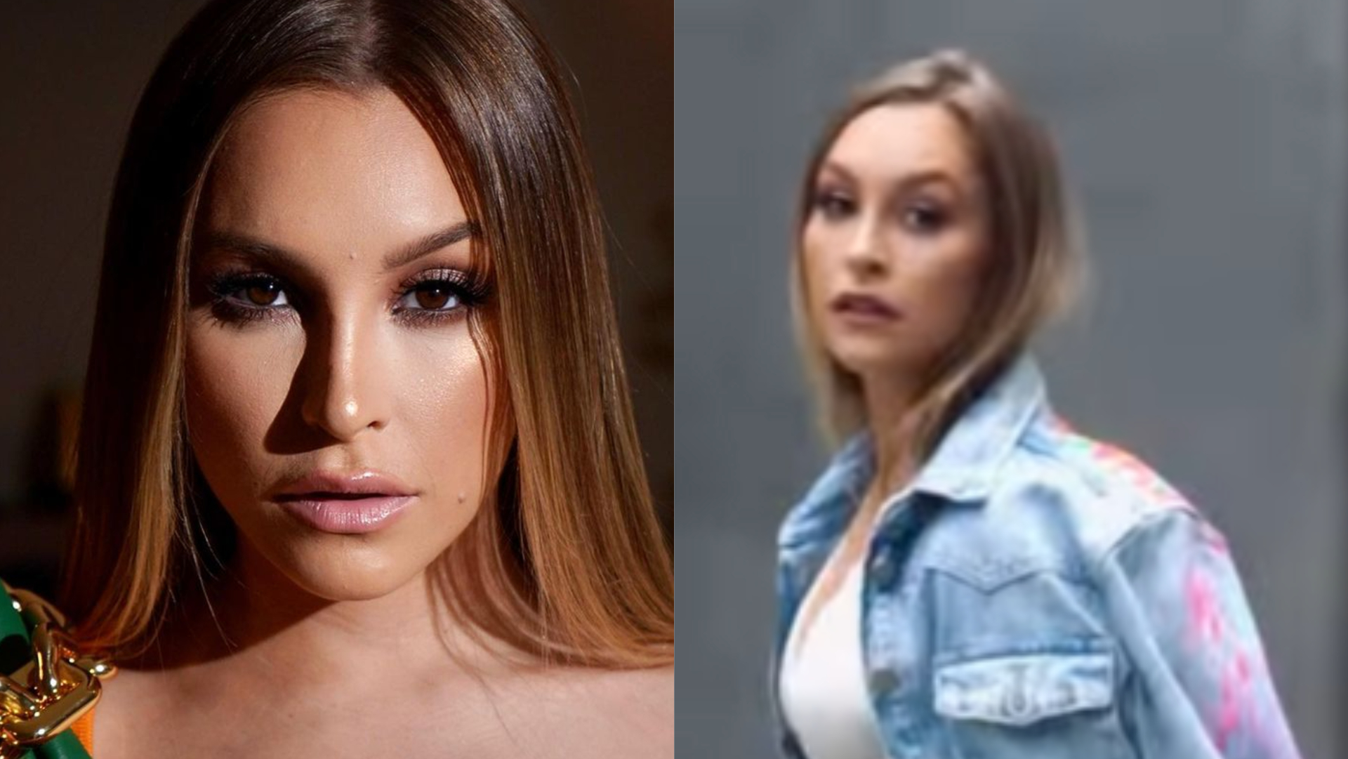 De cropped, Carla Diaz abre a jaqueta e esbanja estilo com look jeans