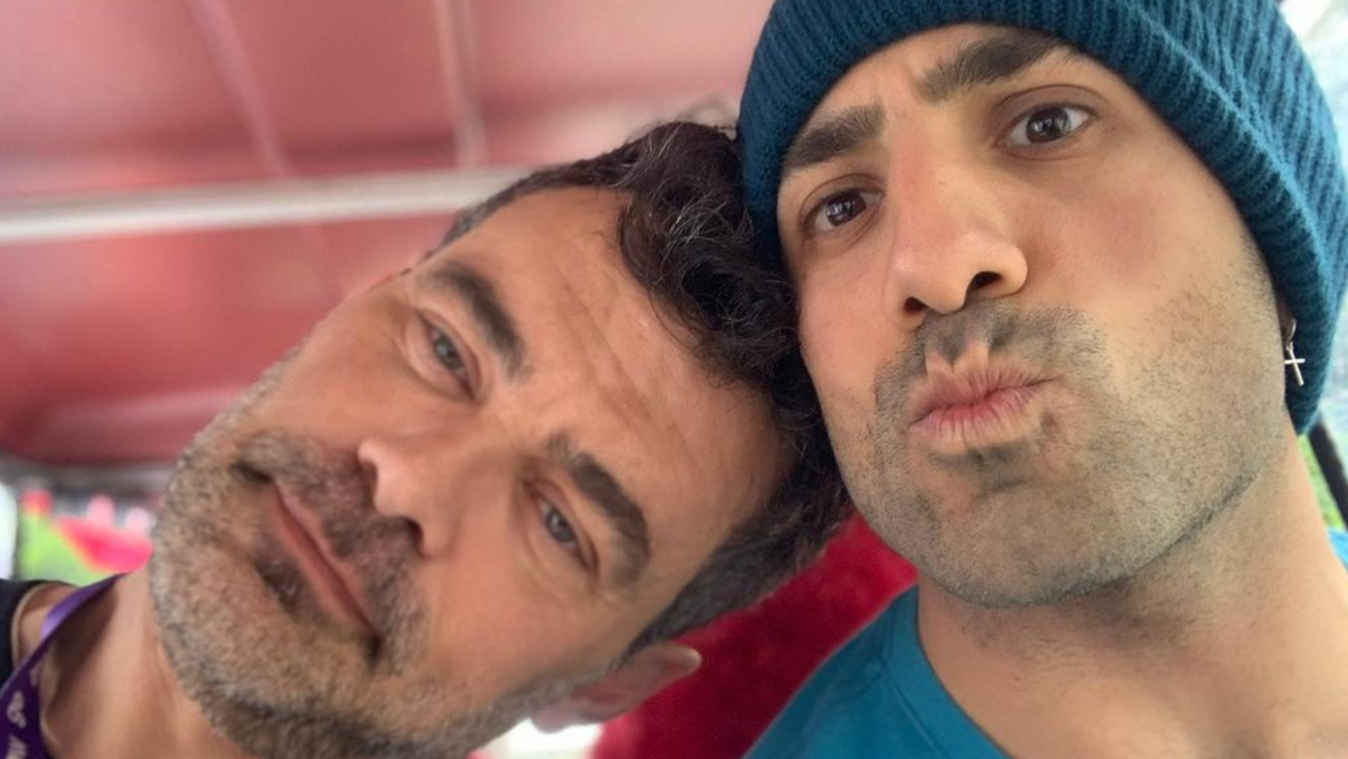 Carmo Dalla Vecchia surge com Kaysar Dadour e brinca: ”Sorte dele eu já ser casado”
