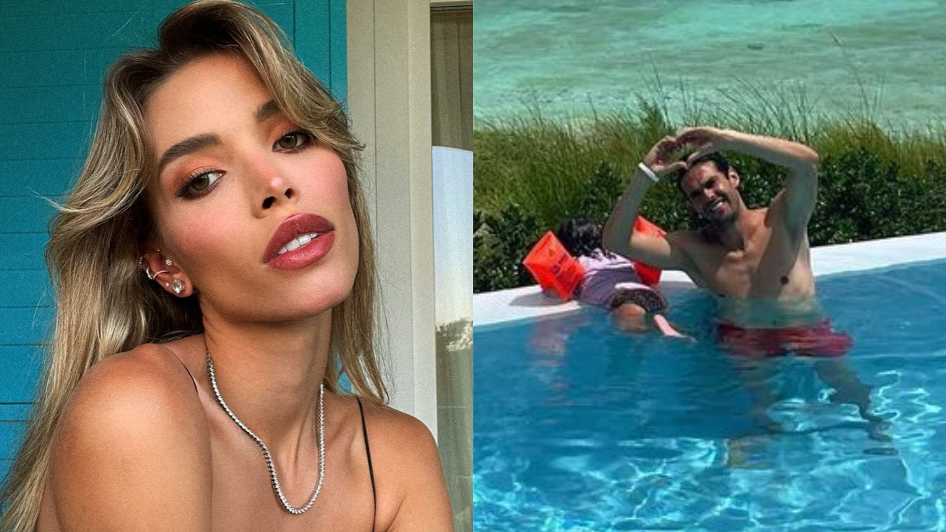 Kaká reúne a esposa, Carol Dias, e os filhos em viagem para Bahamas