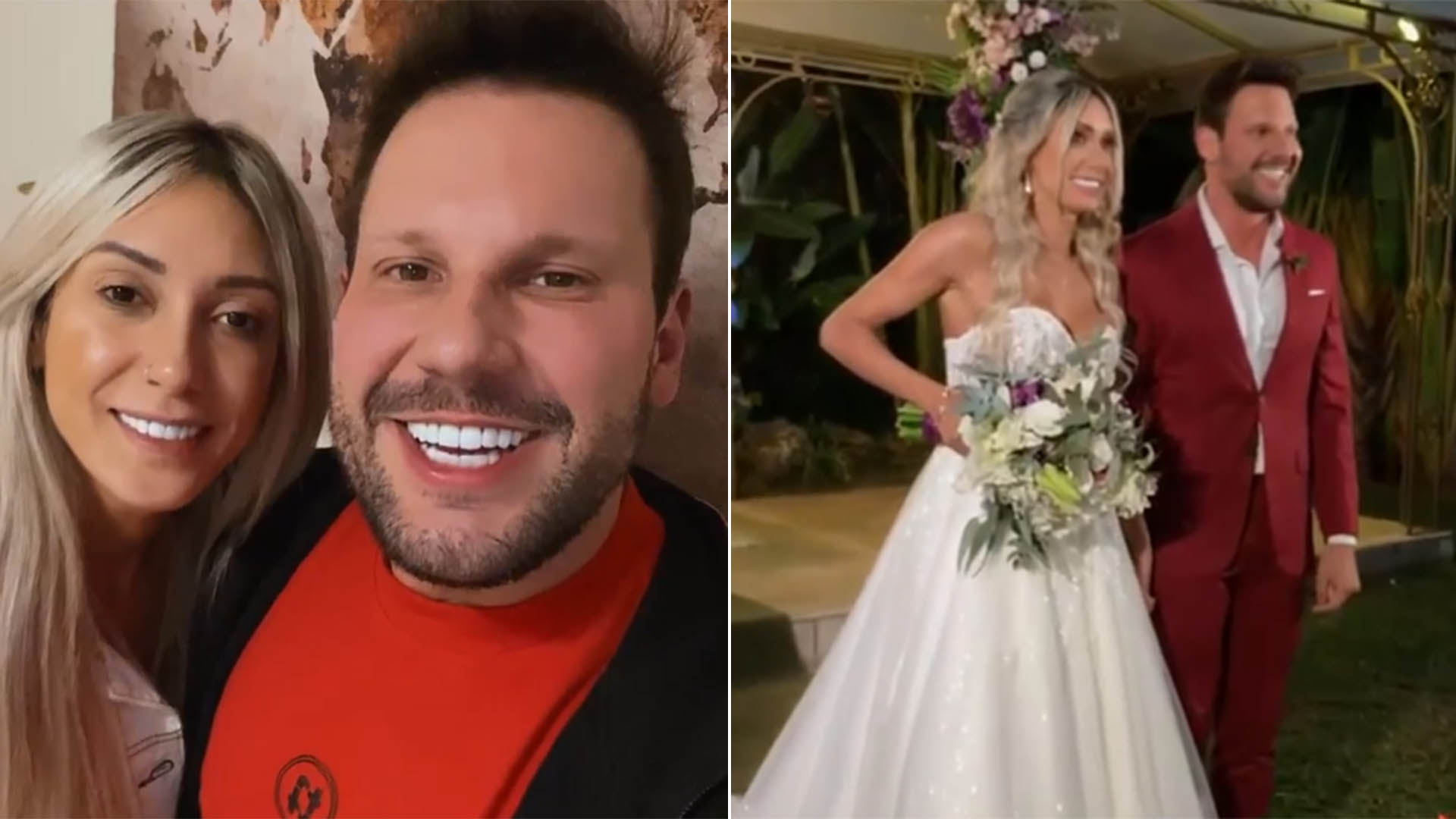 Apresentador Rafael Pessina, do Melhor da Tarde, se casa em noite luxuosa