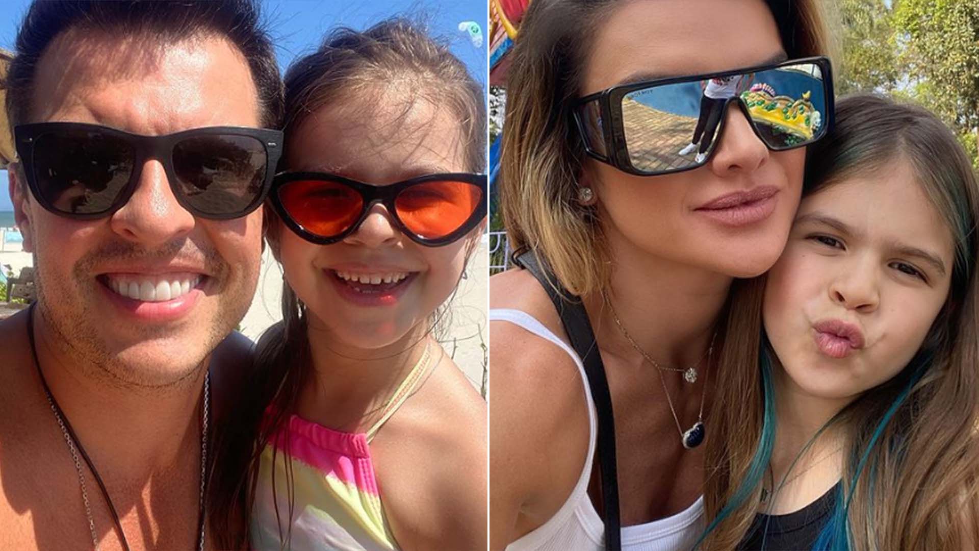 Humorista Ceará e Mirella Santos fazem festa luxuosa para a filha em parque aquático