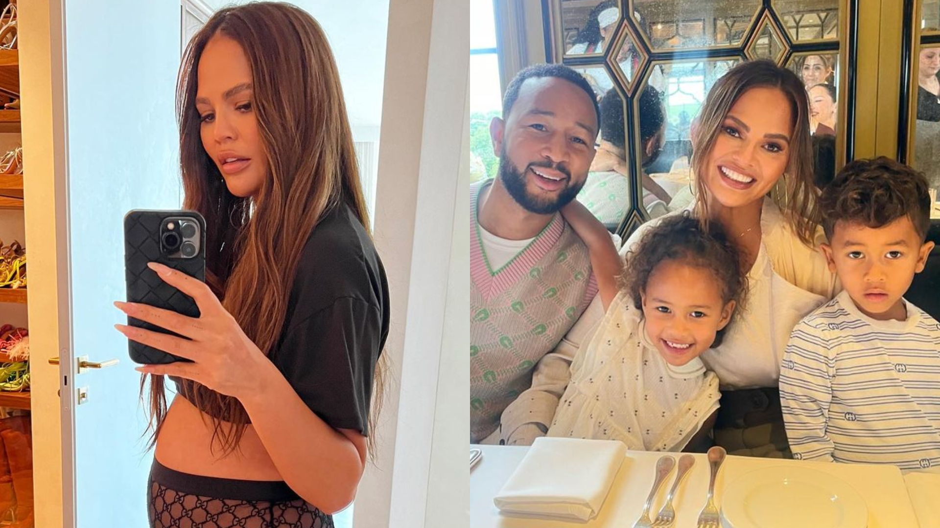 Chrissy Teigen mostra ultrassom do seu ‘bebê arco-íris’