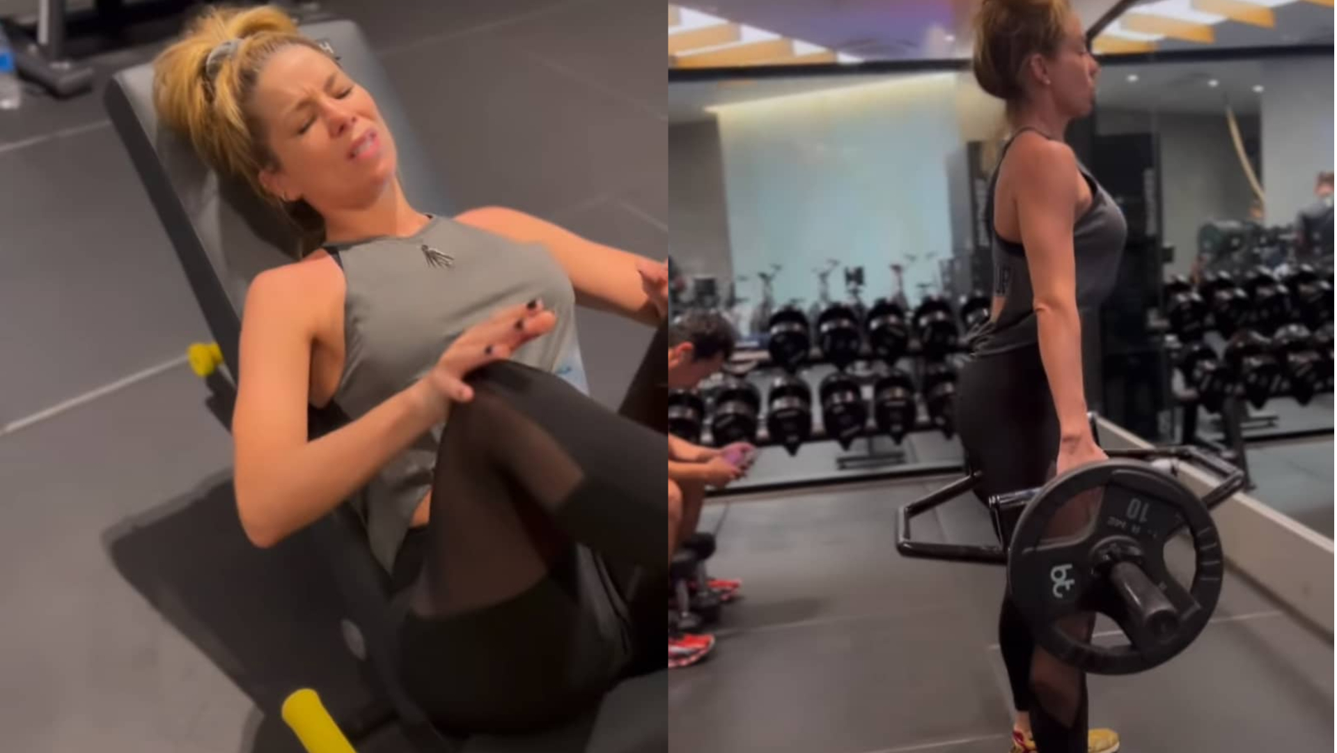 Aos 48 anos, Danielle Winits exibe corpaço torneado na academia e impressiona: ”Maravilhosa”