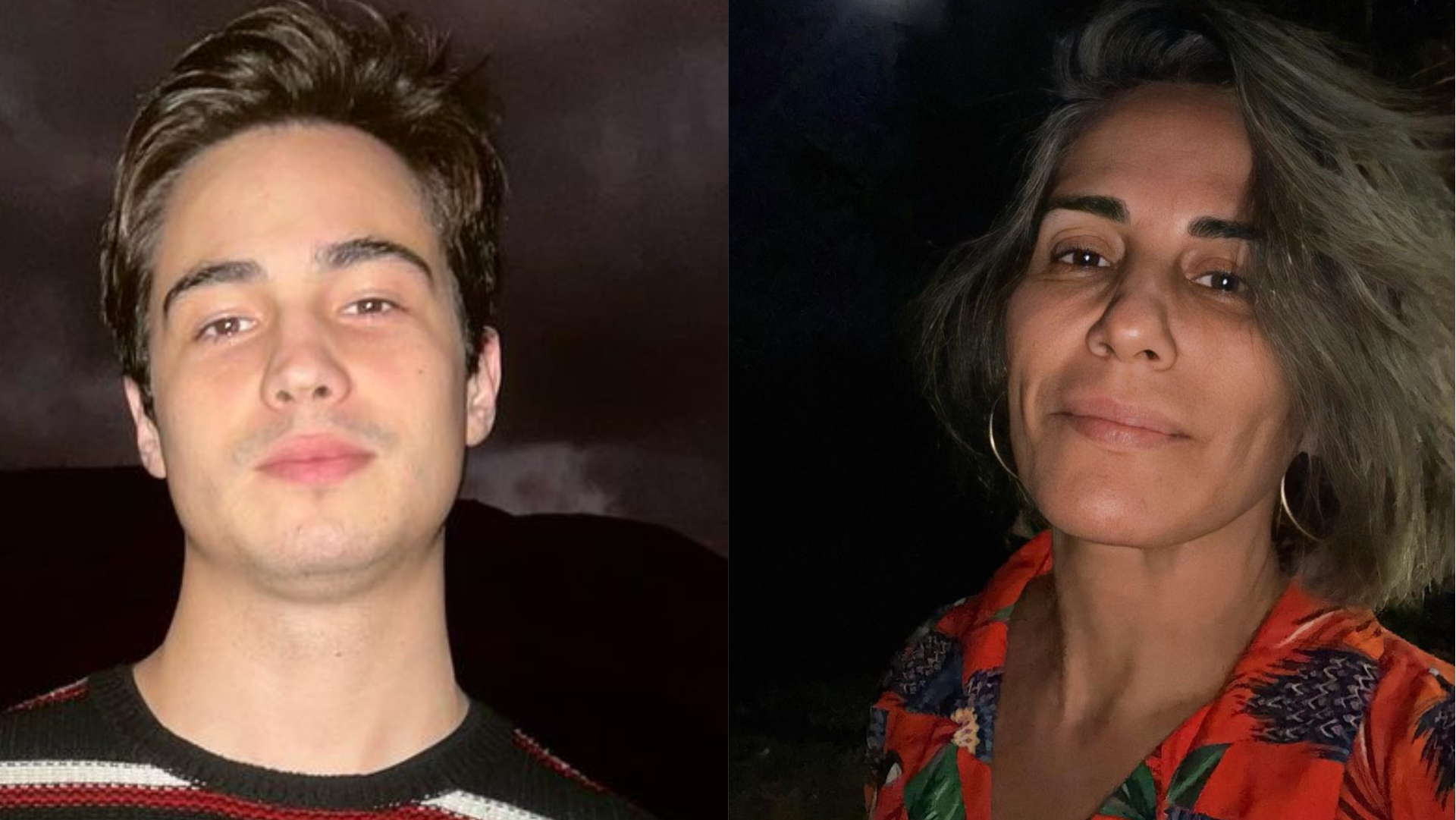 Danilo Mesquita surge com Gloria Pires: ”Grande felicidade te encontrar, mãe”