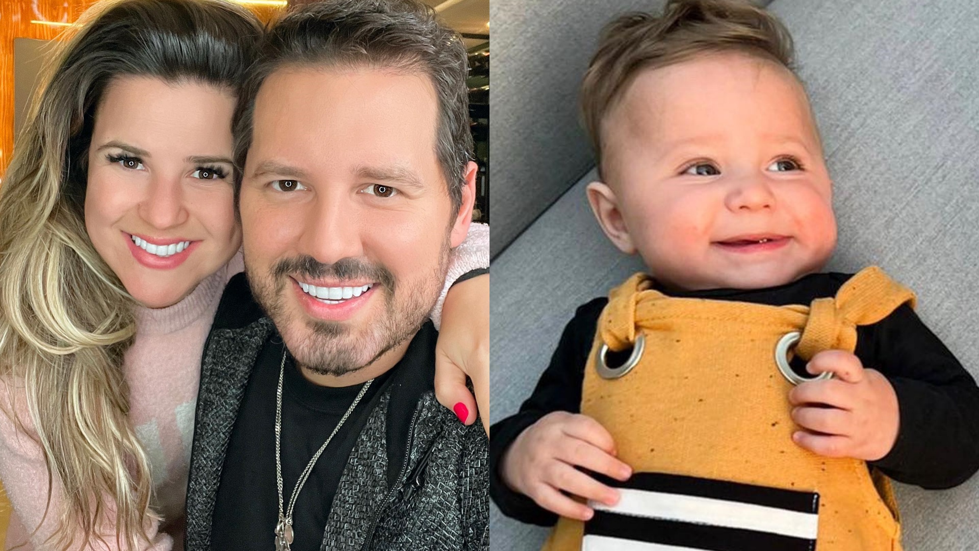 Dony De Nuccio e Larissa Laibida comemoram os seis meses do filho, Leo: “Amor das nossas vidas”