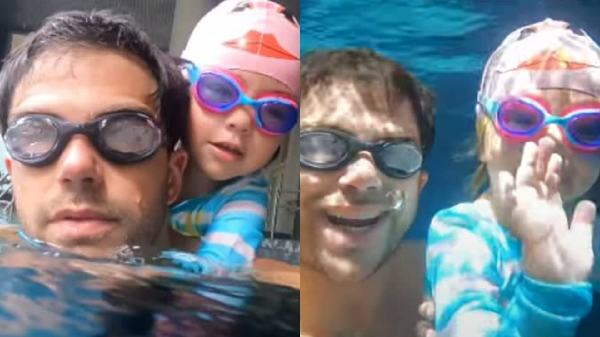 Duda Nagle mostra Zoe mergulhando na piscina e impressiona: ”Que barato”