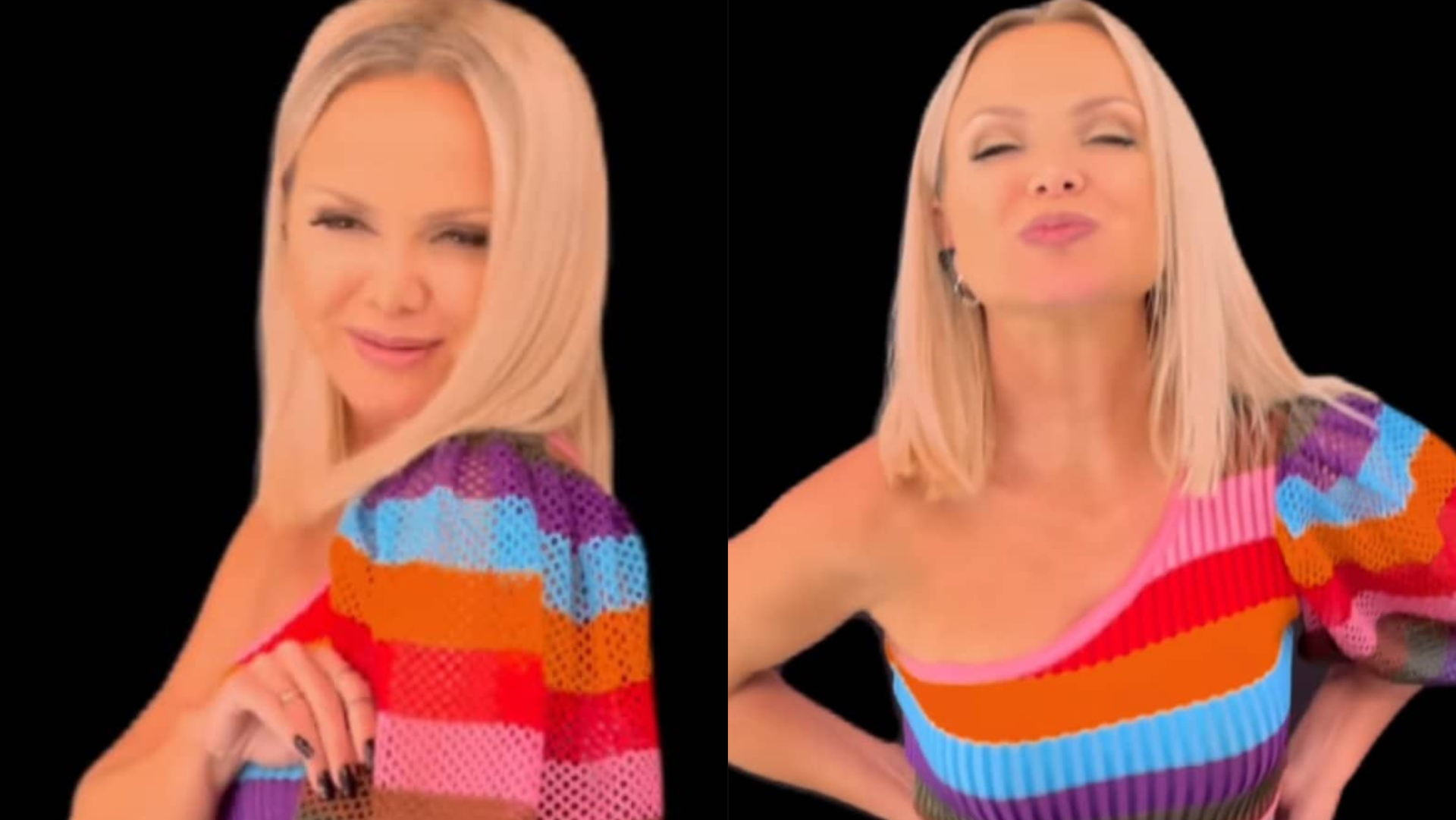 Eliana surpreende ao apostar em look micro de crochê