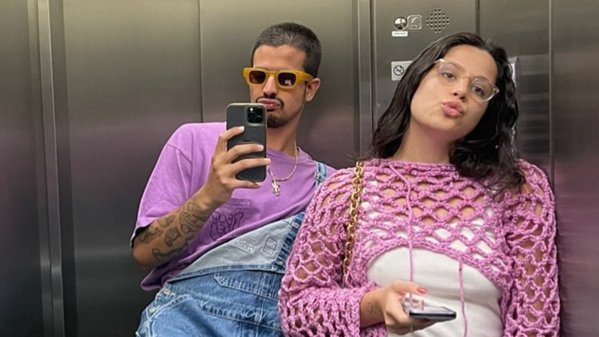 Enzo Celulari e Sophia Raia surgem juntinhos combinando looks: ”Sem querer”