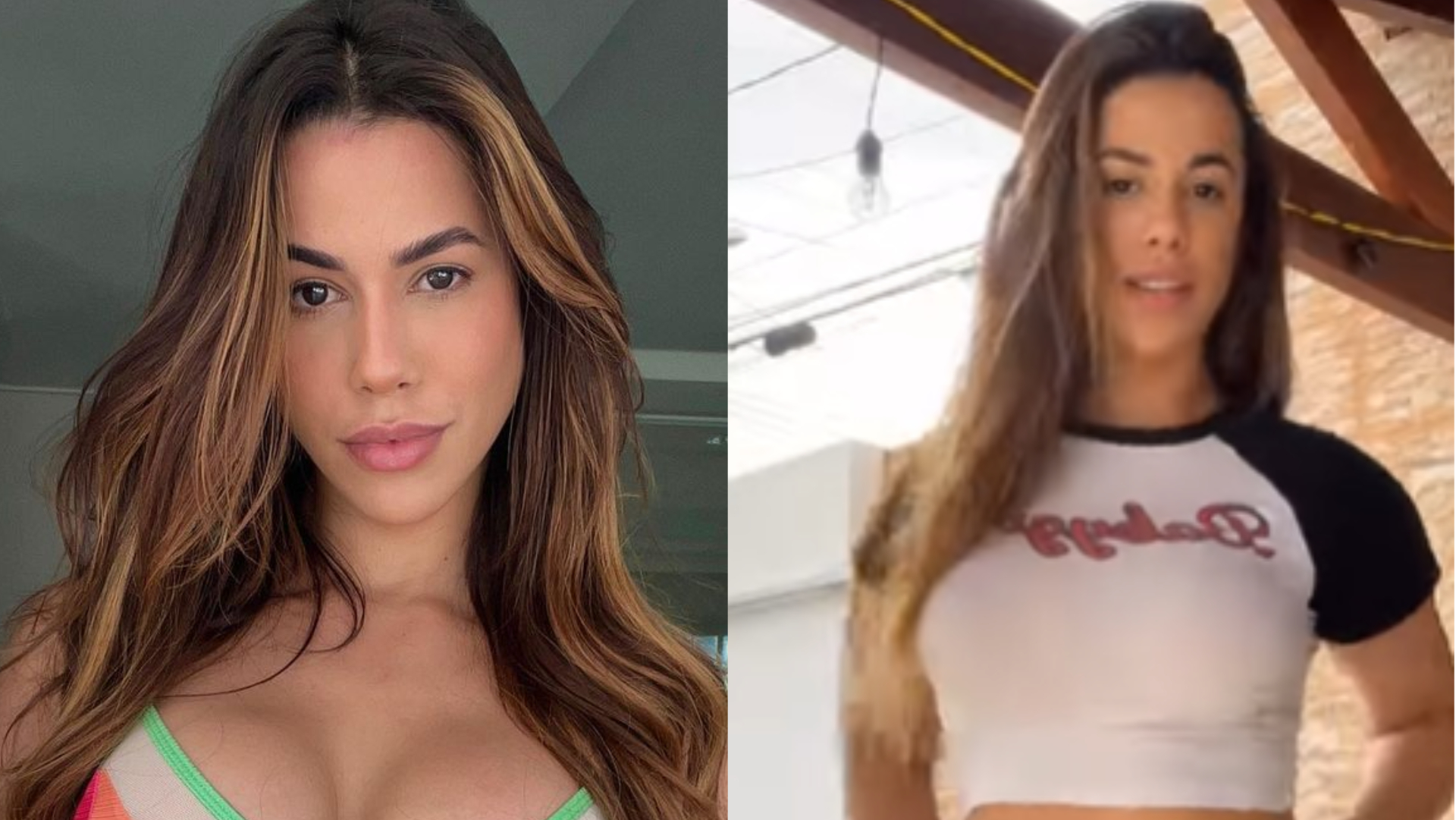 De shortinho, ex-BBB Larissa Tomásia mostra barriga trincada e rebola muito em vídeo