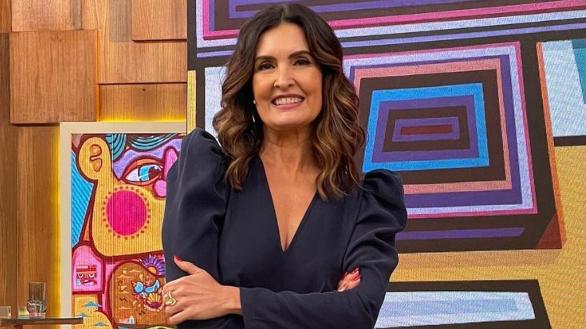 Fátima Bernardes comemora a sua estreia como apresentadora do The Voice Brasil