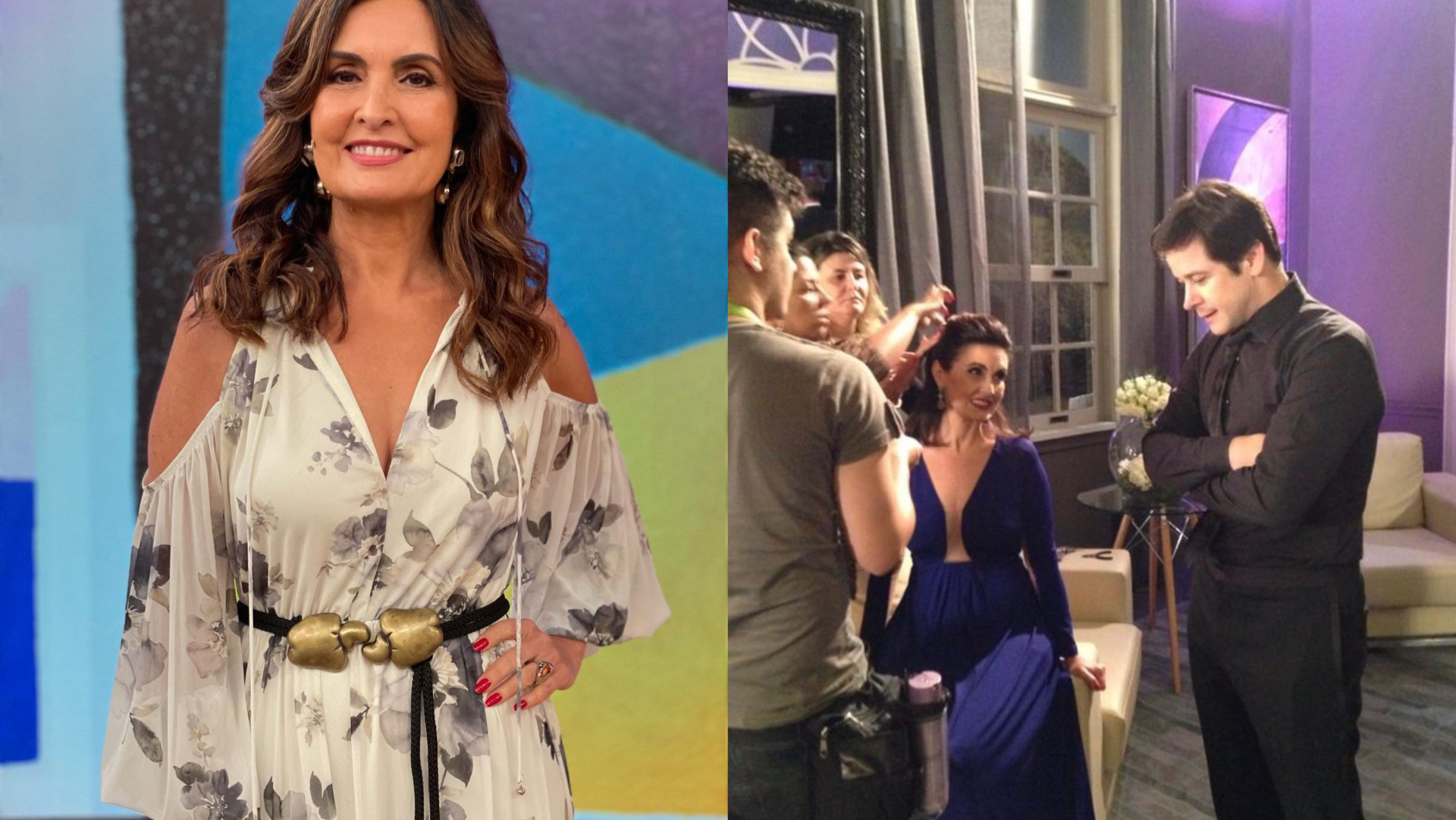 Fátima Bernardes relembra participação em novela ao lado de Murilo Benício