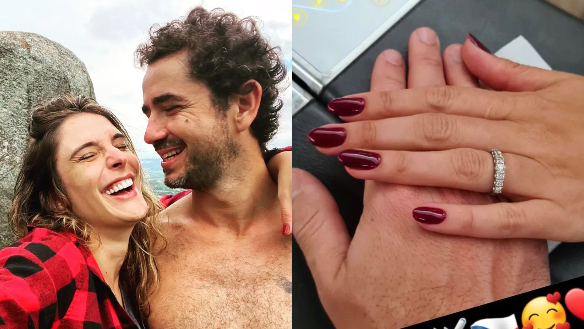 Após completarem 12 anos de casados, Rafa Brites e Felipe Andreoli curtem viagem sem os filhos
