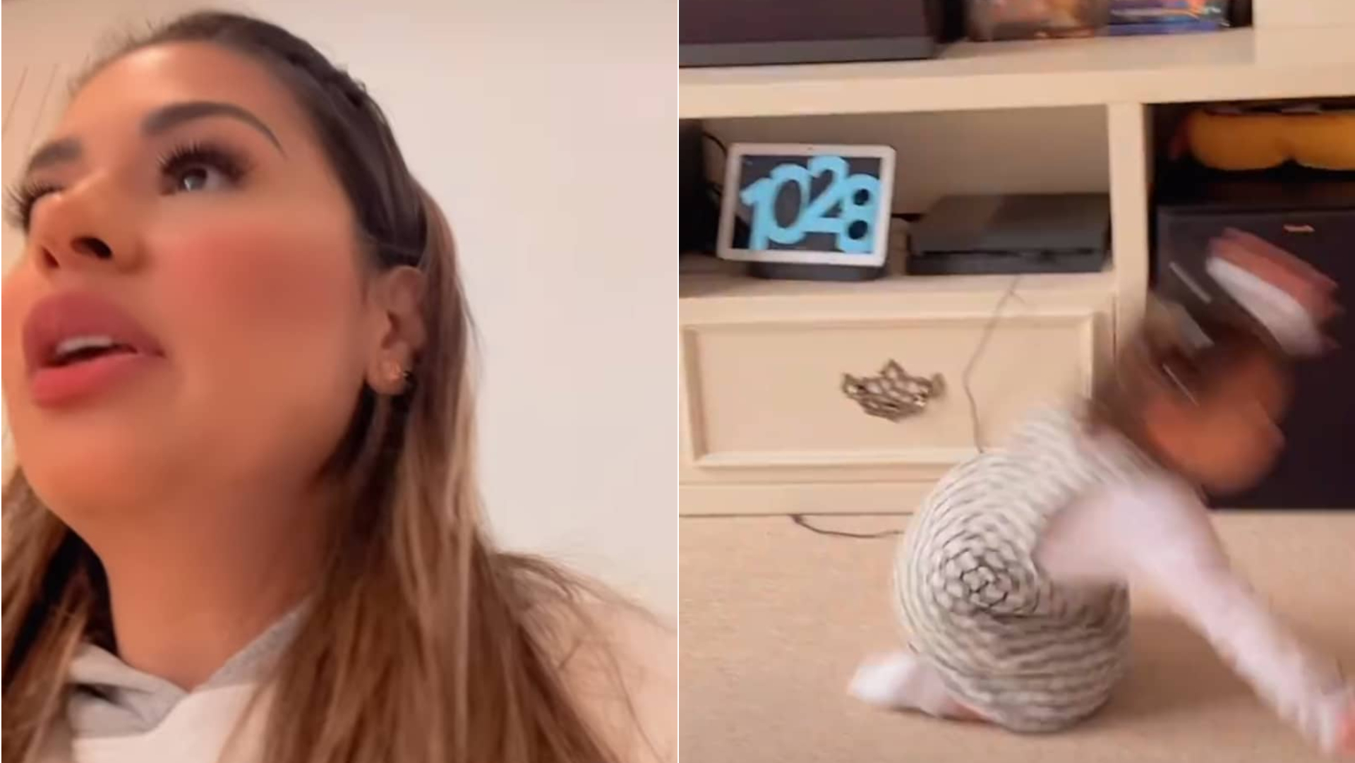 Simone Mendes flagra tombo da filha e surpreende com reação: ”Bebeu o que?”