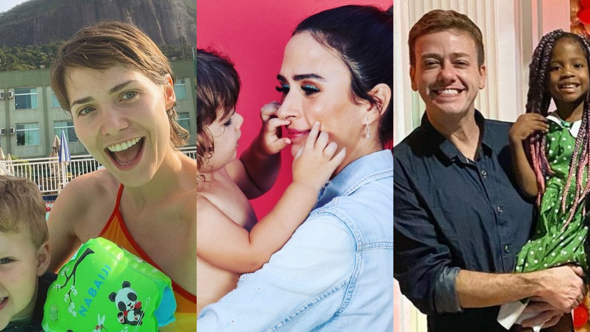 Filhos de Letícia Colin, Tata Werneck e Pablo Sanábio surgem juntos em fotos: ”Amigos”