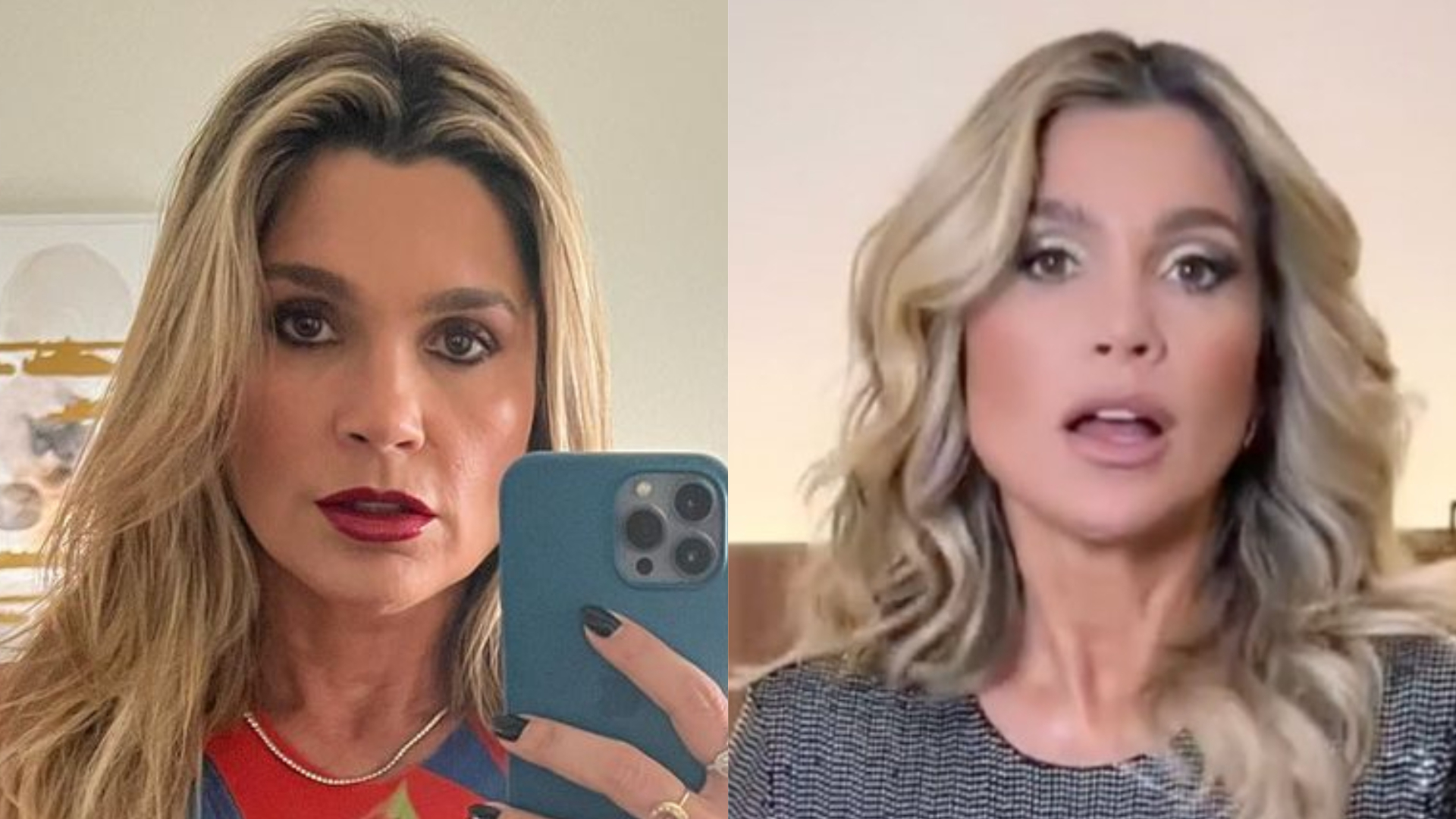 Flávia Alessandra surge com vestido metalizado justinho para evento beneficente