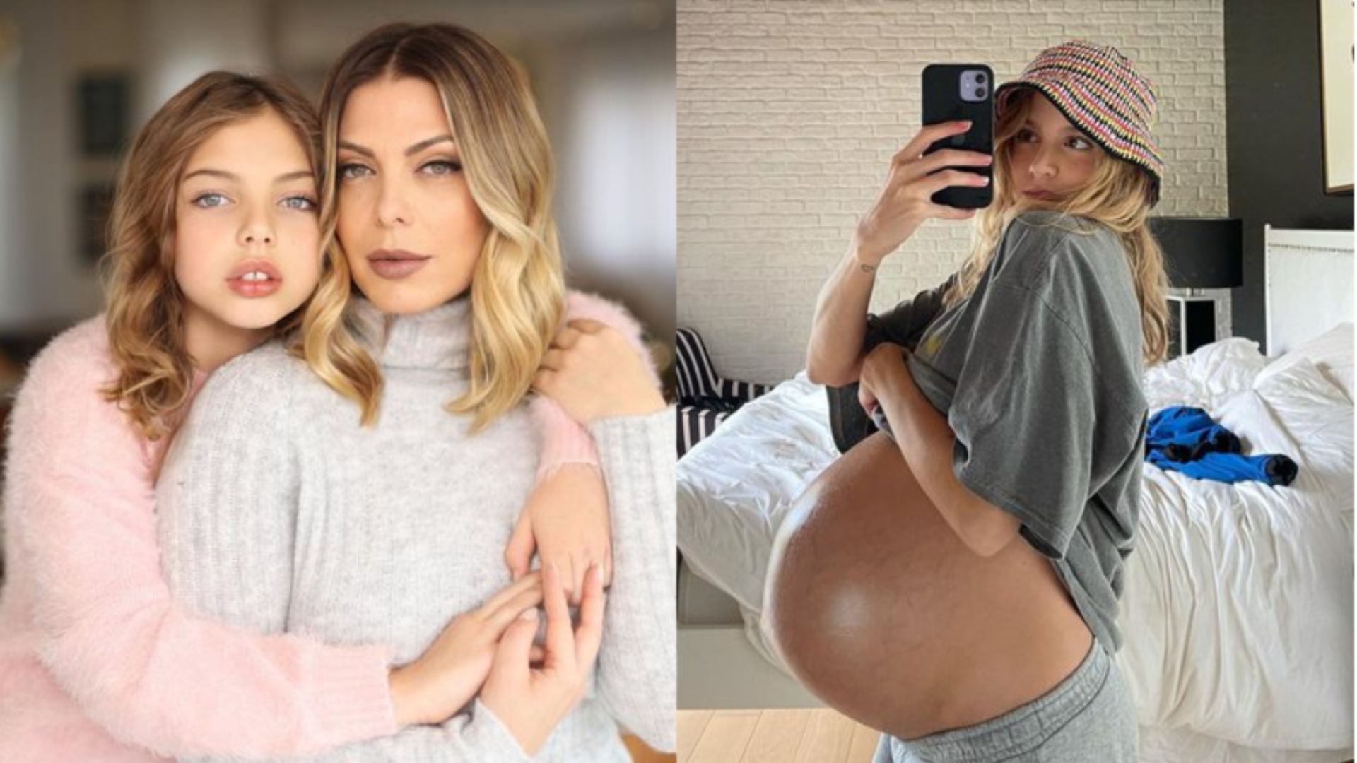 Filha de Sheila Mello está ansiosa para nascimento de gêmeos de Isa Scherer