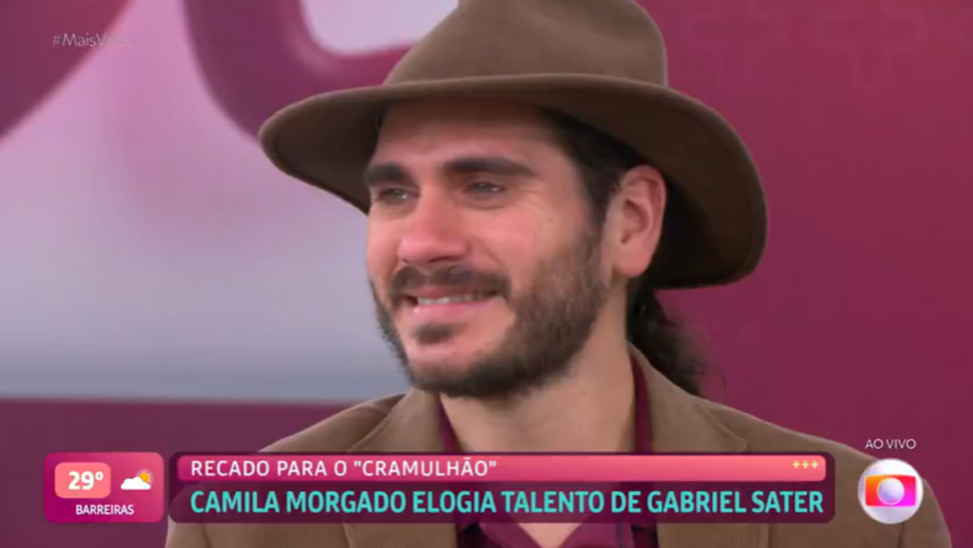 Gabriel Sater se emociona com recados e dá spoiler do bebê de Trindade e Irma em ‘Pantanal’
