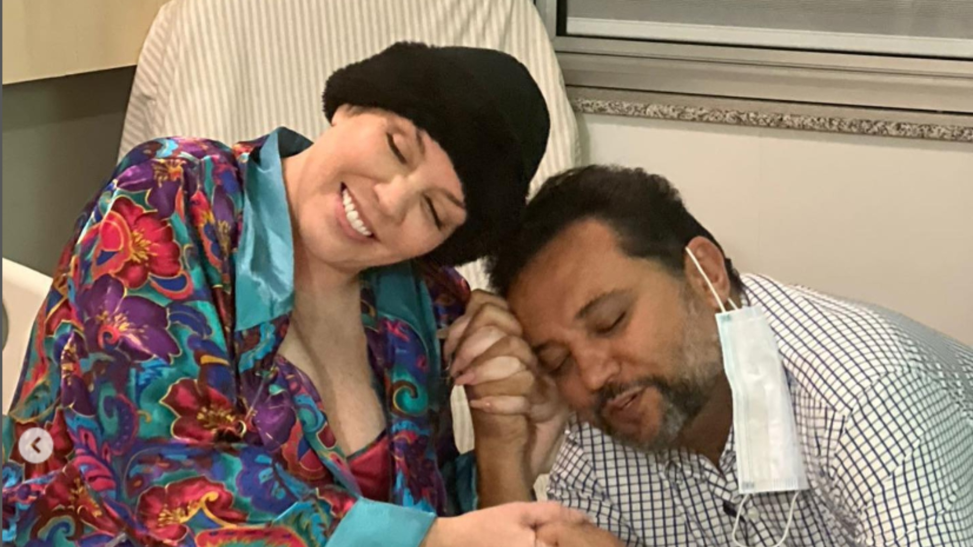 Geraldo Luís visita Simony no hospital e se emociona: “Lutando”