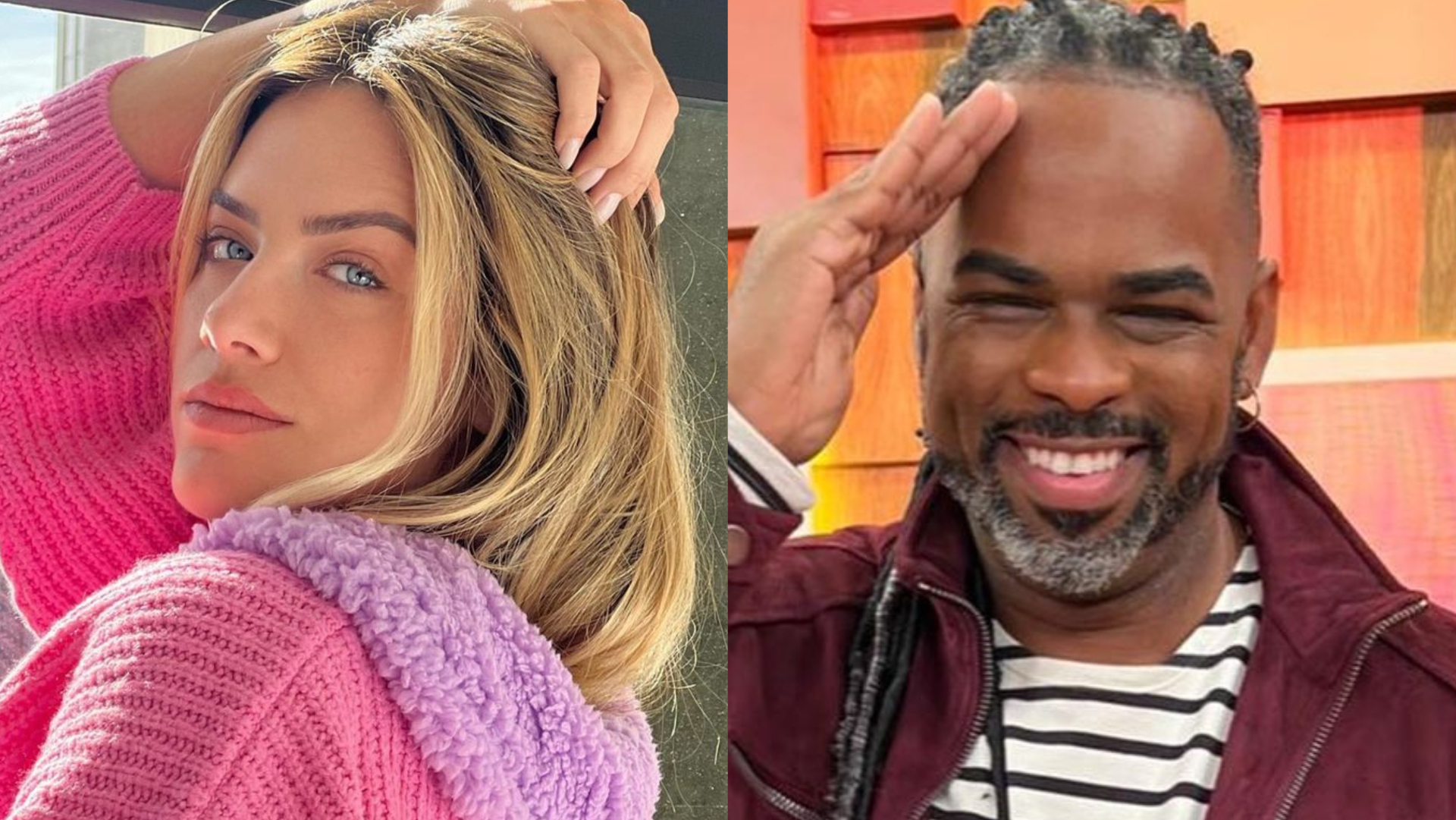 Giovanna Ewbank surge abraçada com Manoel Soares e declara: ”Sou fã”