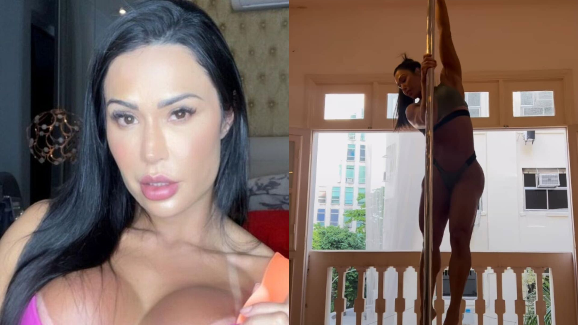 Gracyanne Barbosa faz novo vídeo ousado e choca ao abrir pernas na barra de pole dance