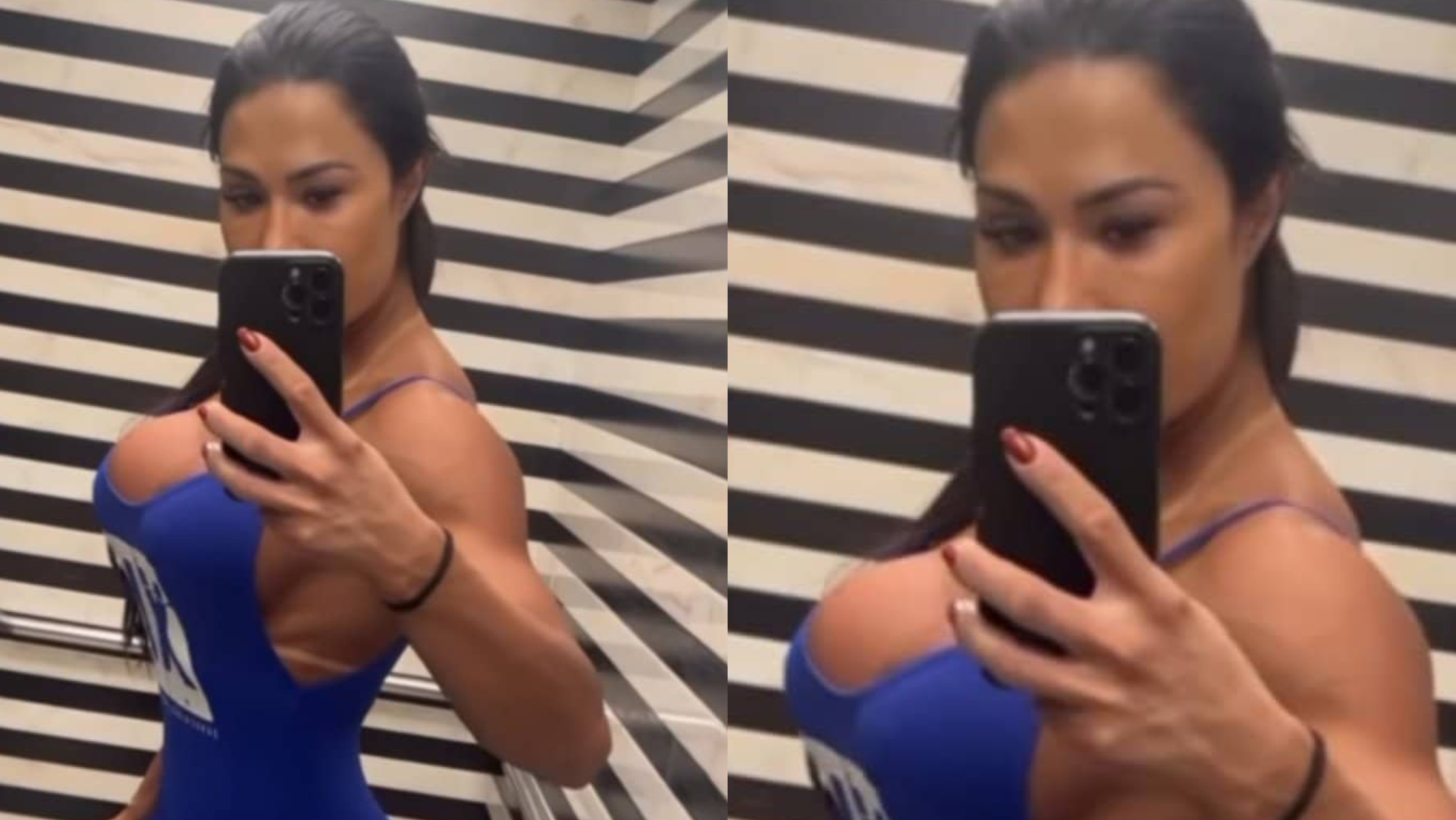 Sem roupa íntima, Gracyanne Barbosa deixa corpaço estourando em macacão coladíssimo