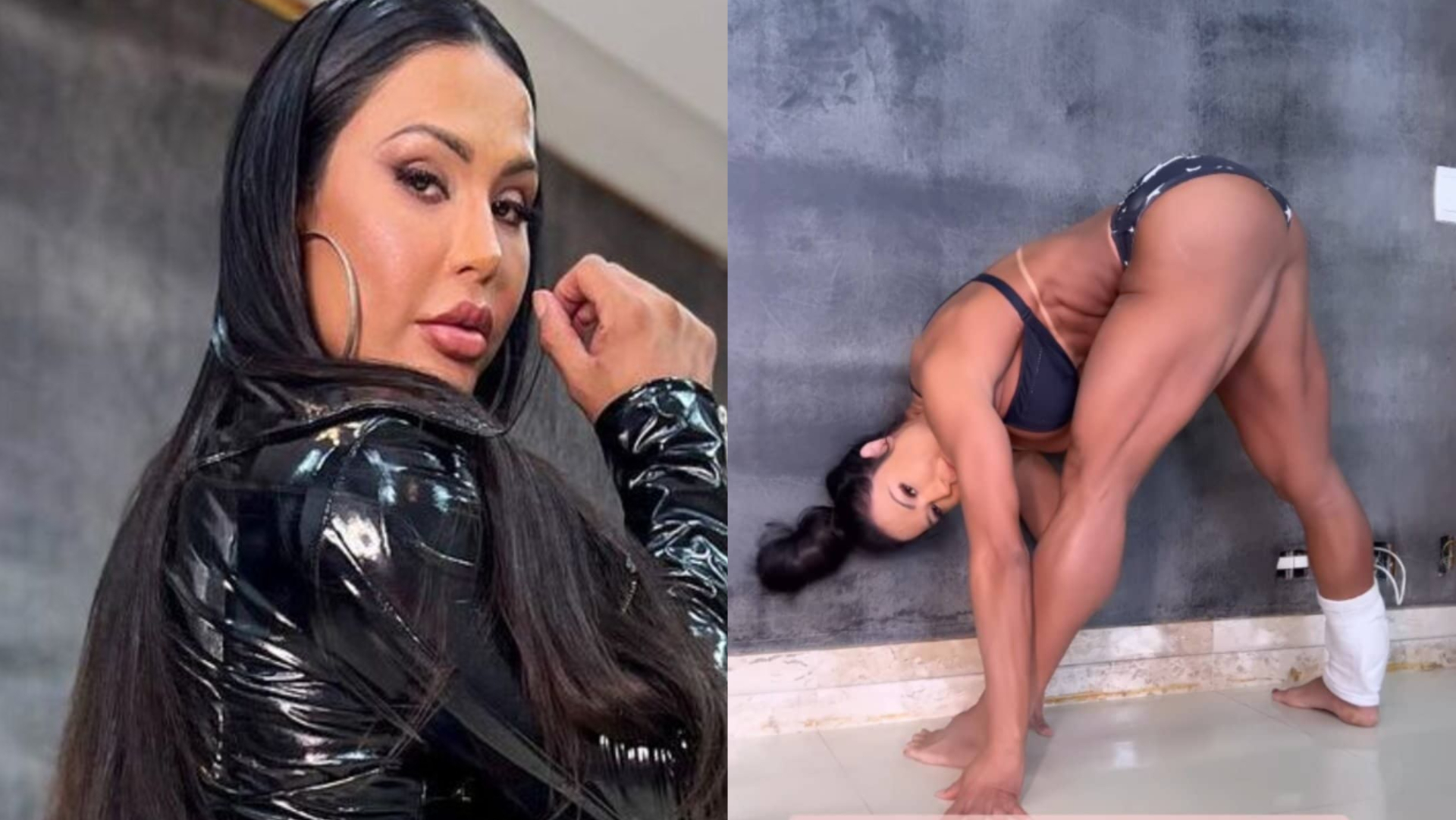 Gracyanne Barbosa desvenda o mistério e mostra como sai do alongamento ousado