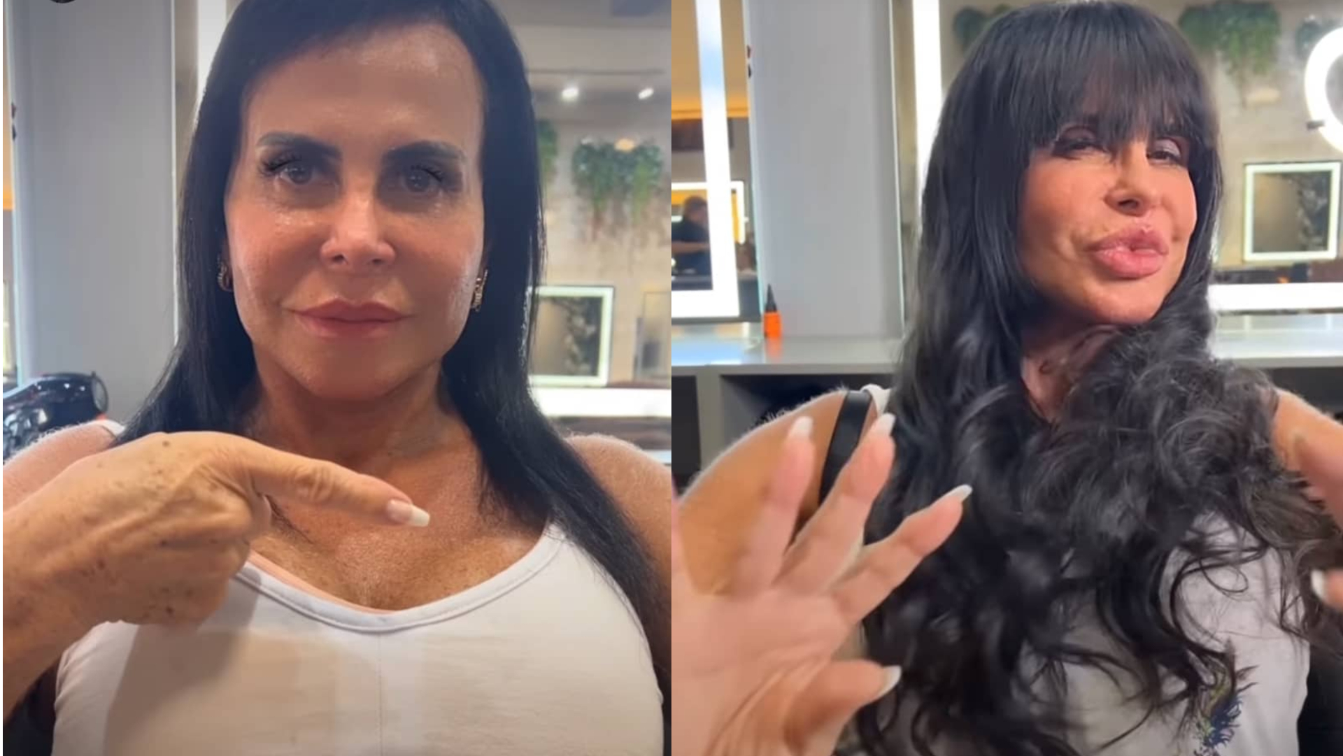 Após plásticas, Gretchen renova o visual e impressiona com novo cabelo: ”Ficou maravilhosa”
