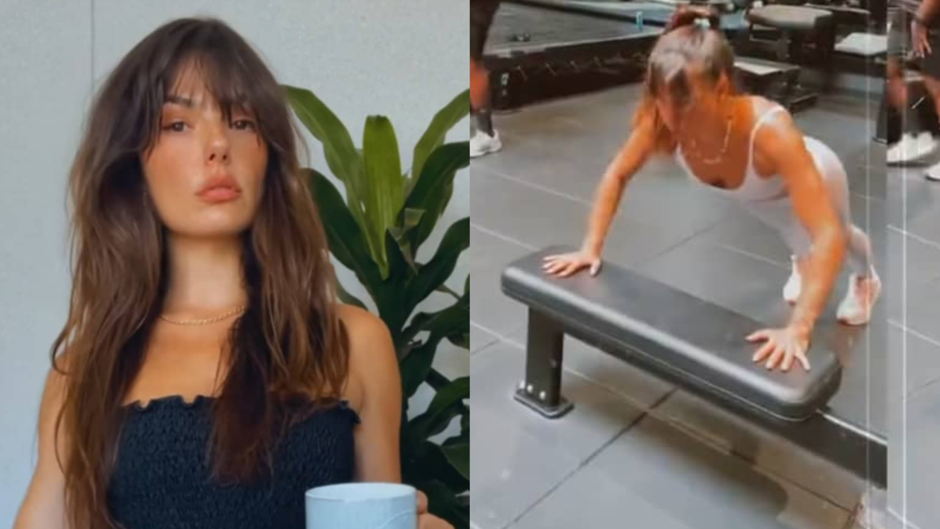 De look de ginástica branco, Isis Valverde exibe corpaço impecável na academia