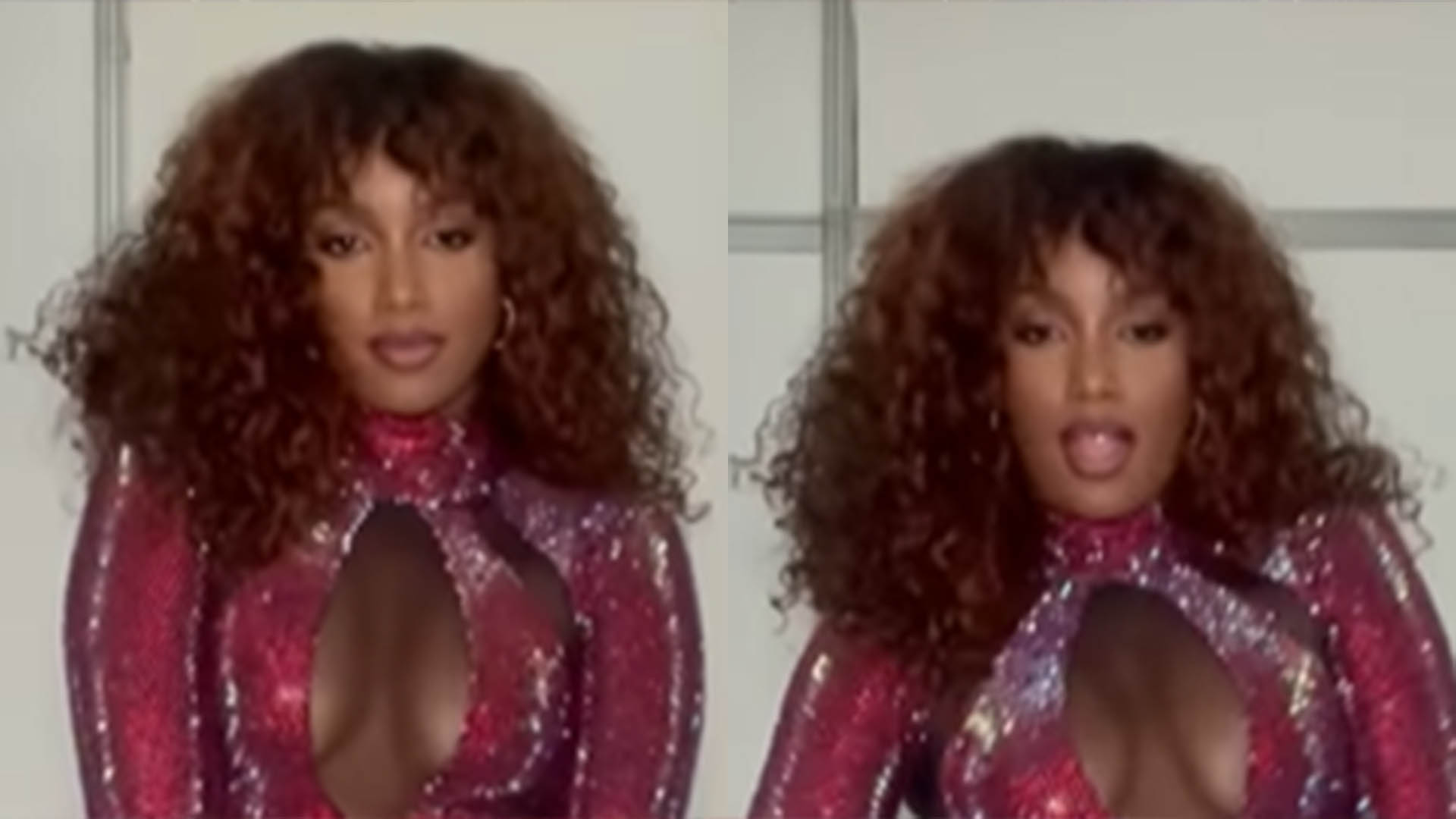 Iza exibe corpaço ao usar body cavadíssimo e decotado em novo show