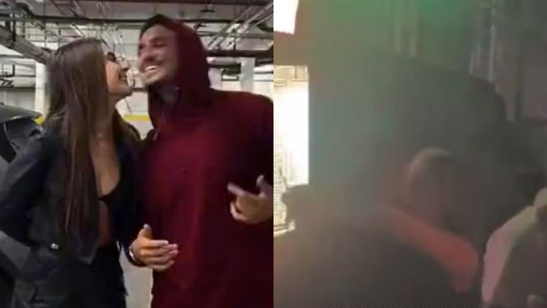 Jade Picon e Gabriel Medina são flagrados aos beijos em festa