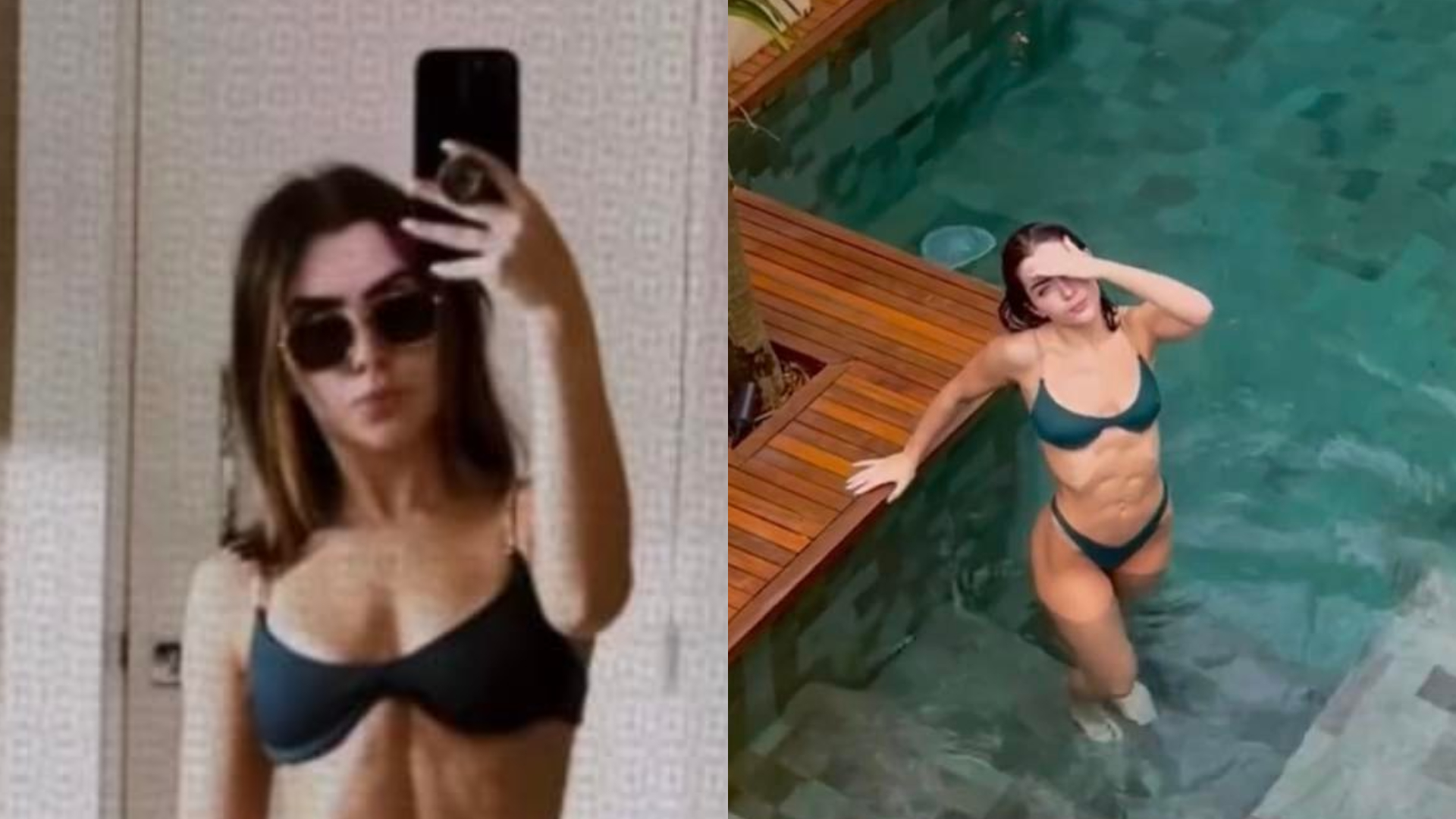 Jade Picon exibe corpo escultural em fotos de biquíni