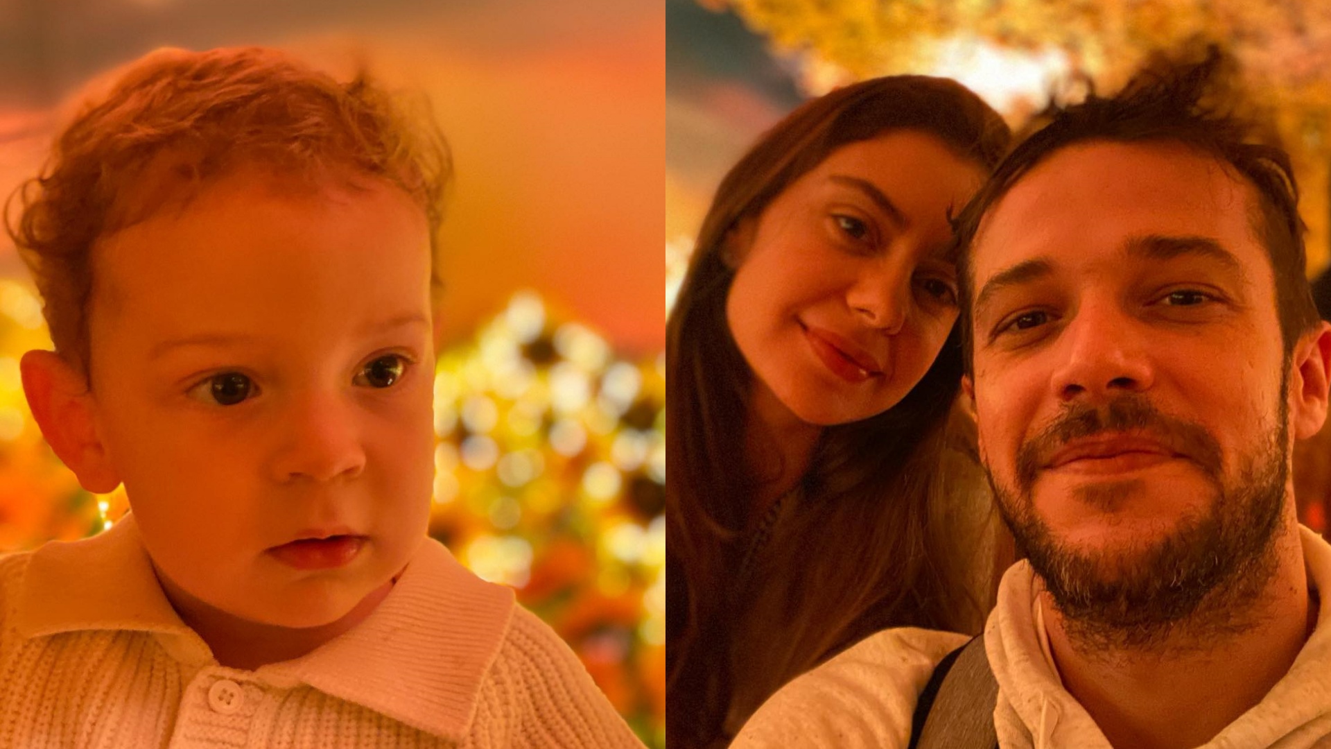 Jayme Matarazzo e Luiza Tellechea levam filho em exposição