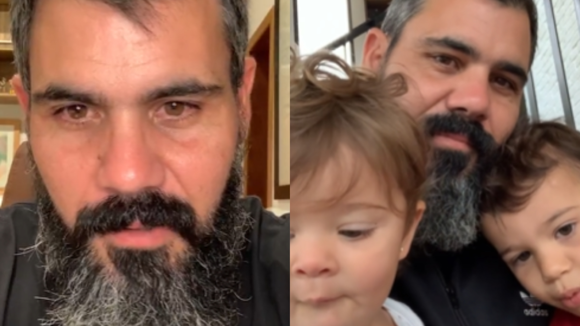 Juliano Cazarré conta que está fazendo faculdade e agradece carinho com a família