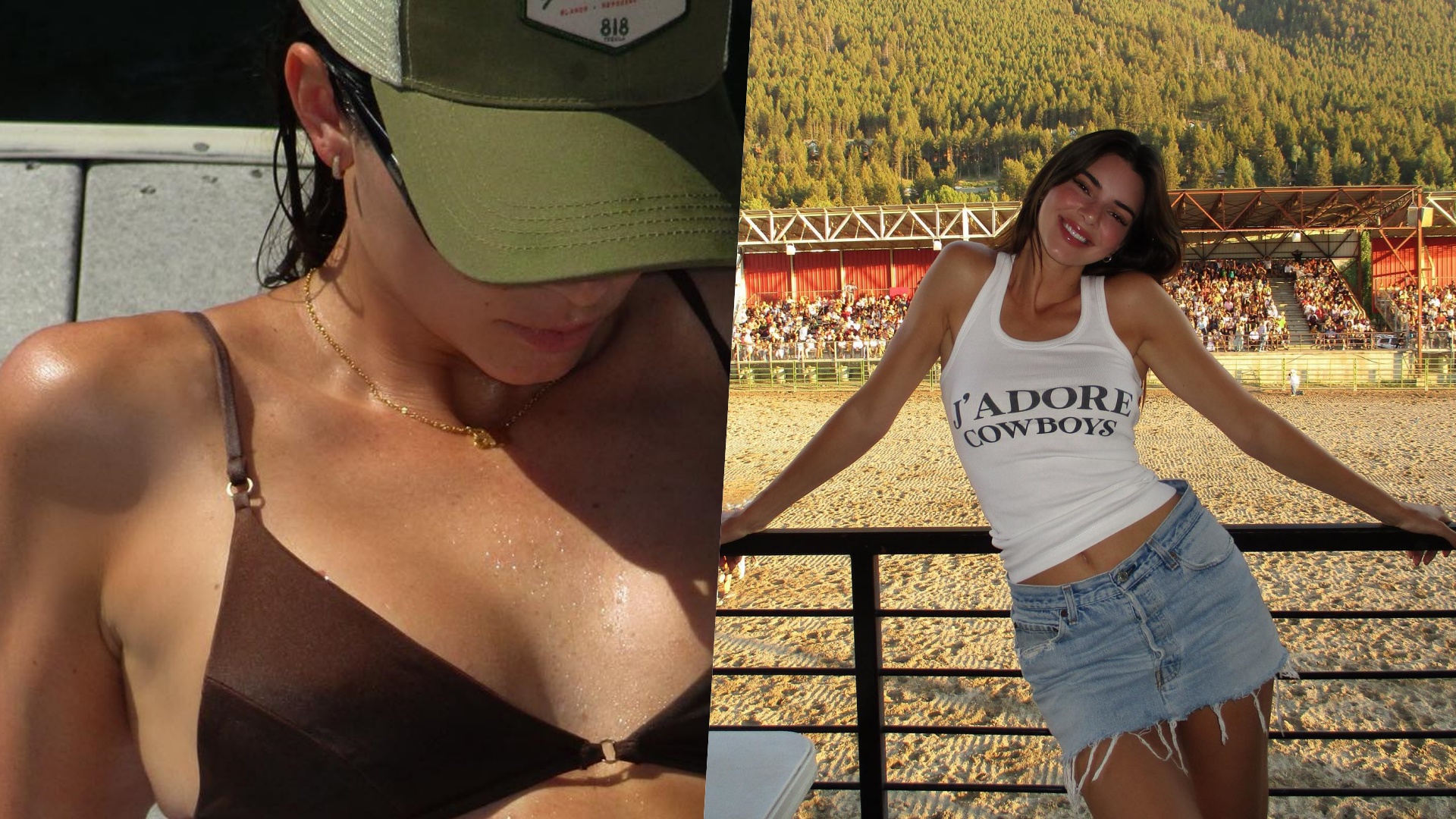 De biquíni fio-dental, Kendall Jenner dá zoom em corpão sarado: ”Quente”