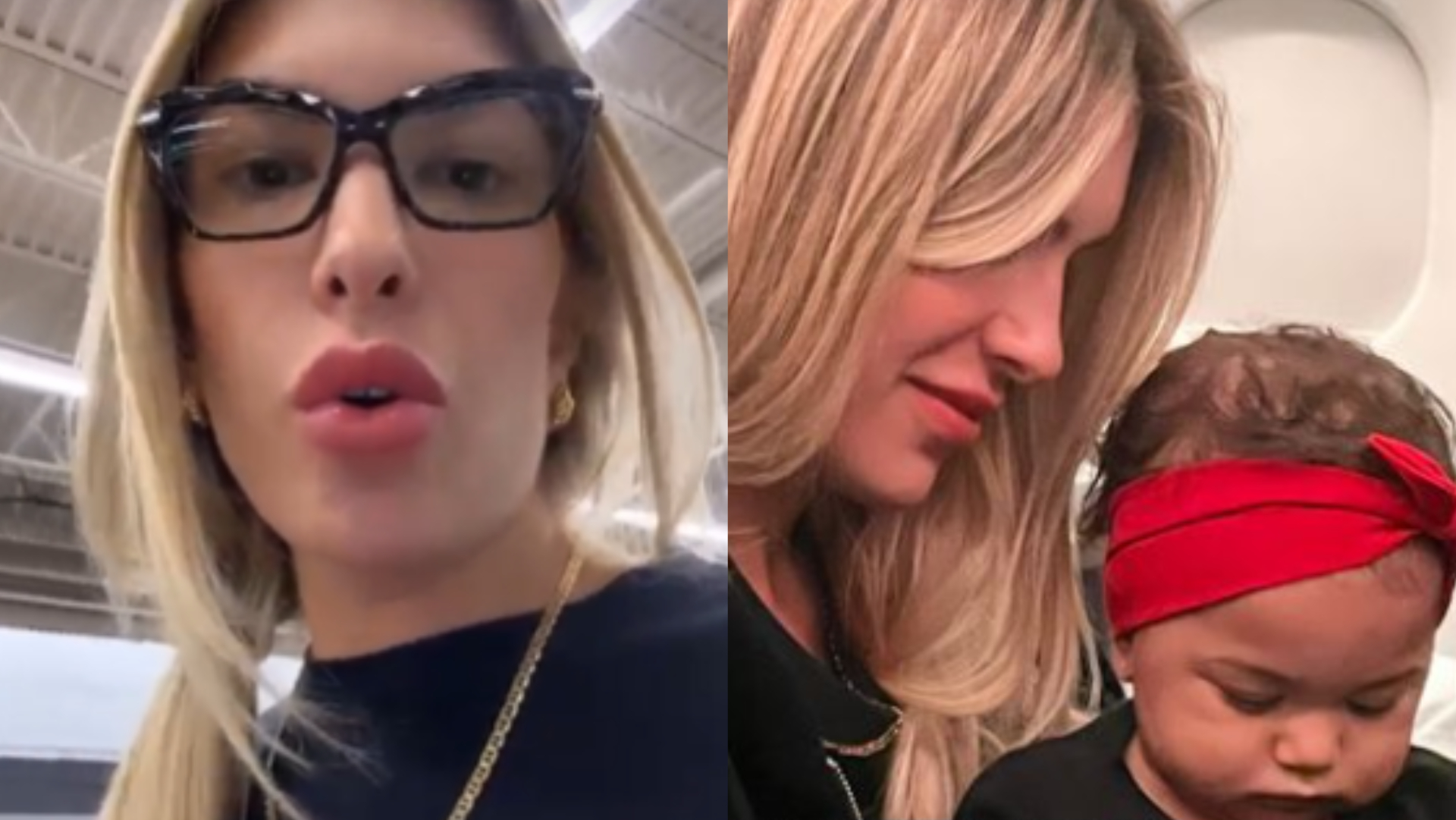 Lore Improta relata perrengue com a filha de 11 meses durante viagem de avião