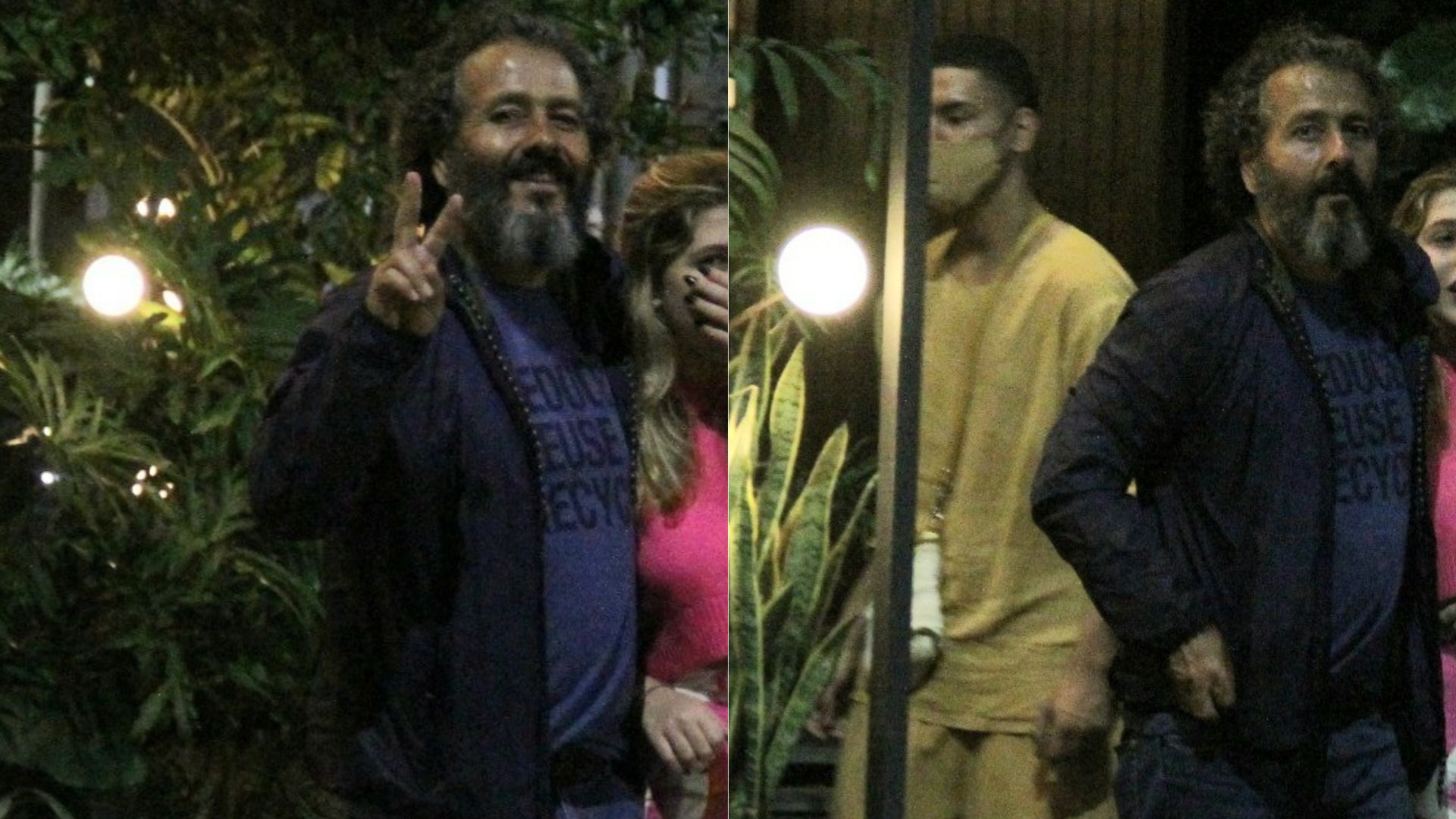 Marcos Palmeira faz rara aparição ao lado da filha, Júlia, no Rio de Janeiro