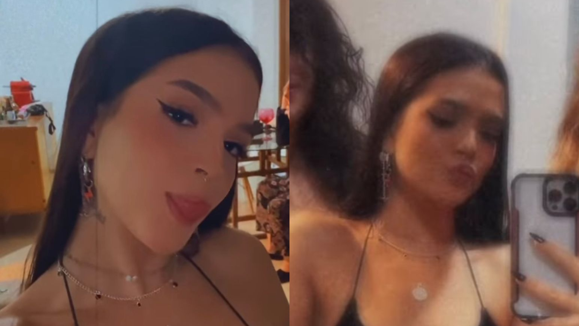 Mel Maia aposta em top diferente para marcar presença em festa