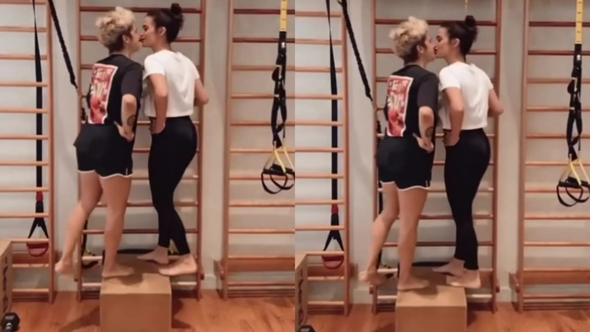 Nanda Costa e Lan Lanh surgem em clima de romance durante treino e fãs brincam: “Assim fica fácil”