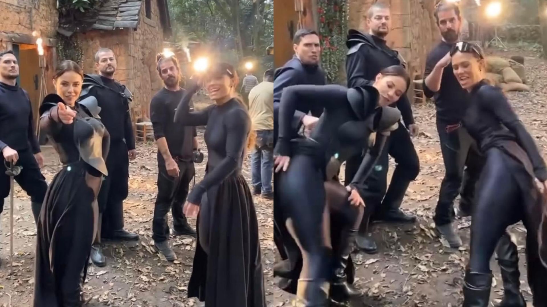 Paolla Oliveira rebola muito e arrasa na dança nos bastidores de ‘Cara e Coragem’