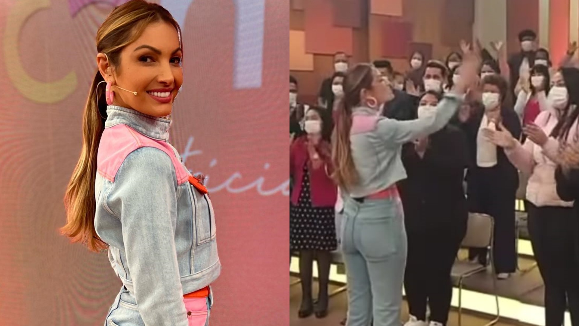 Patrícia Poeta mostra bastidores do ‘Encontro’ ao lado da plateia: “Eles são demais”