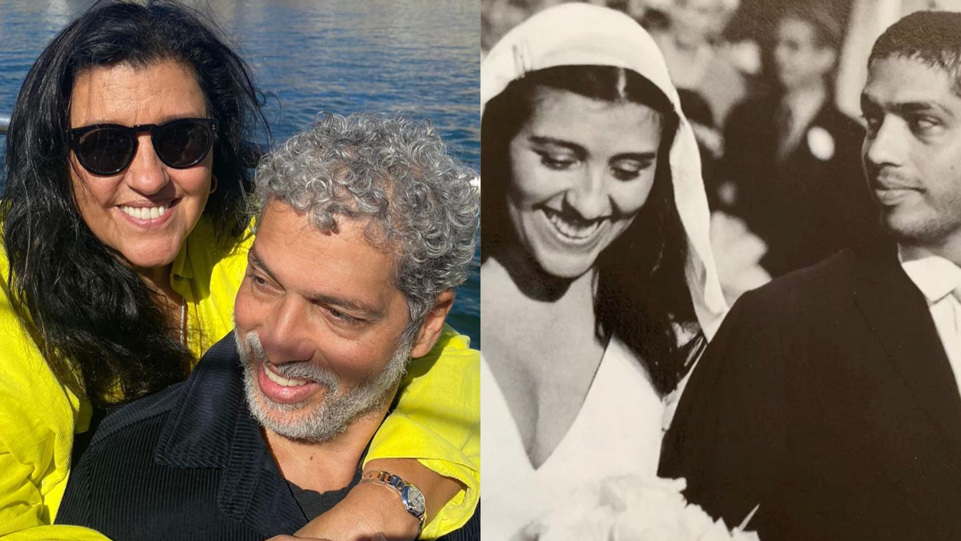 Regina Casé celebra aniversário do marido, Estevão Ciavatta, ao som de Gilberto Gil