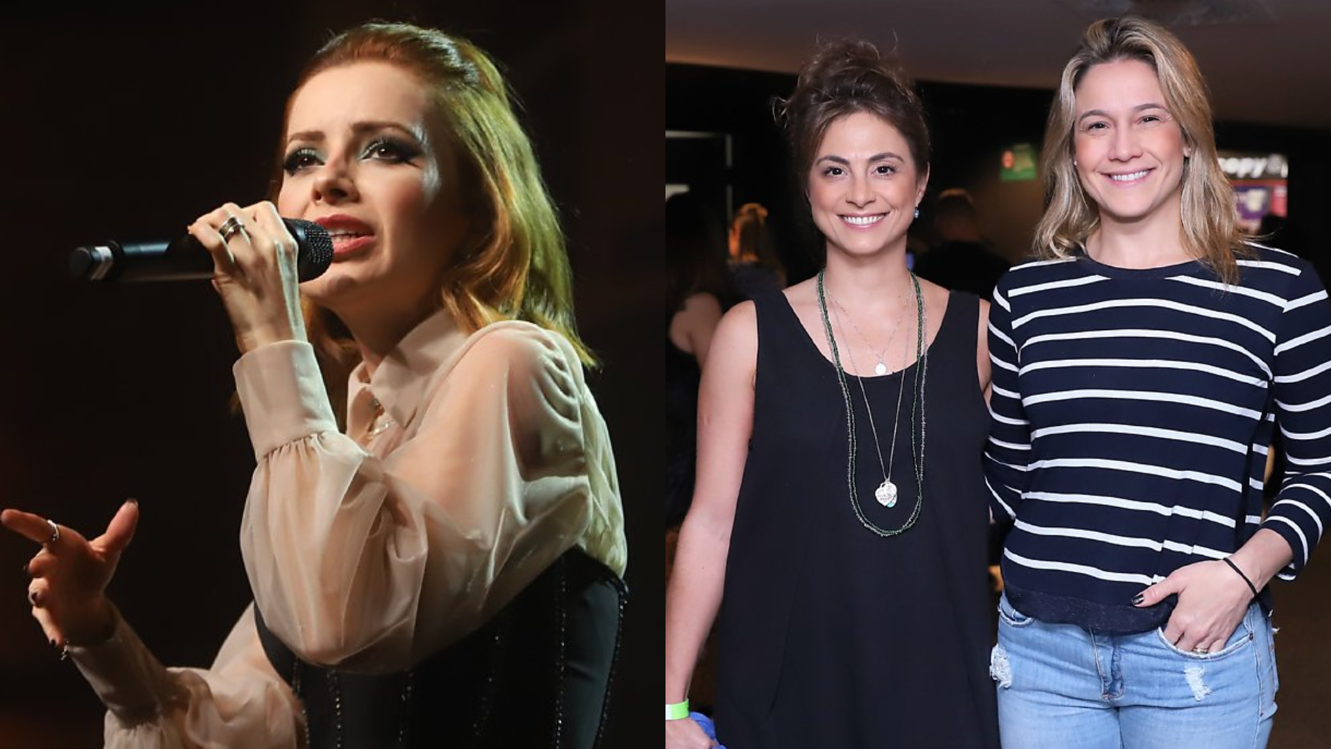 Sandy recebe famosos na apresentação do seu novo show solo no Rio