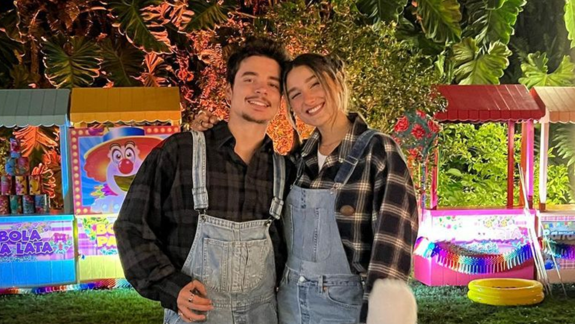 Sasha Meneghel posta fotos de festa julina com João Figueiredo e Bruna Marquezine