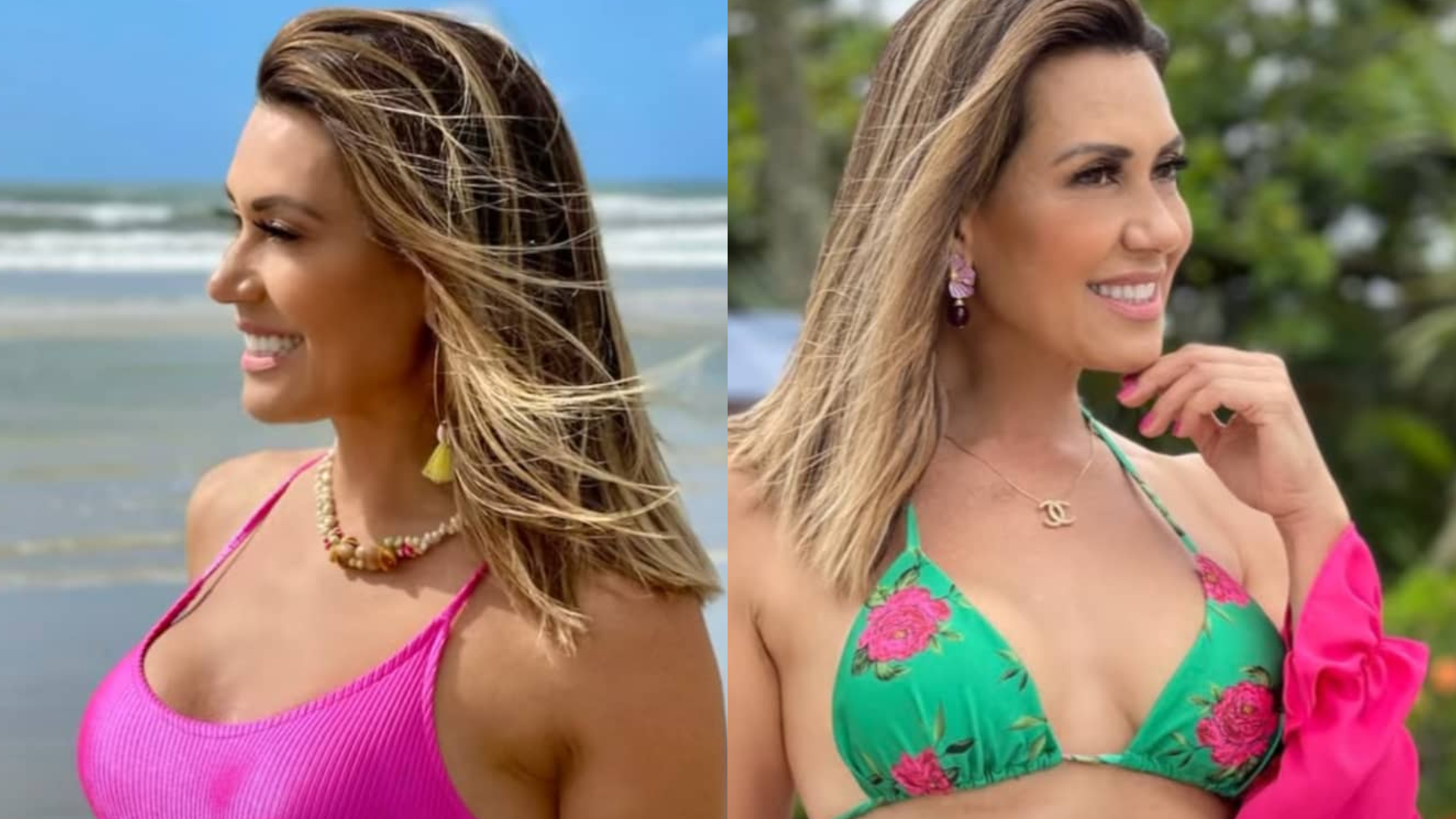 Solange Frazão faz vídeo com fotos de biquíni e choca com corpo aos 59 anos: ”Que perfeição”