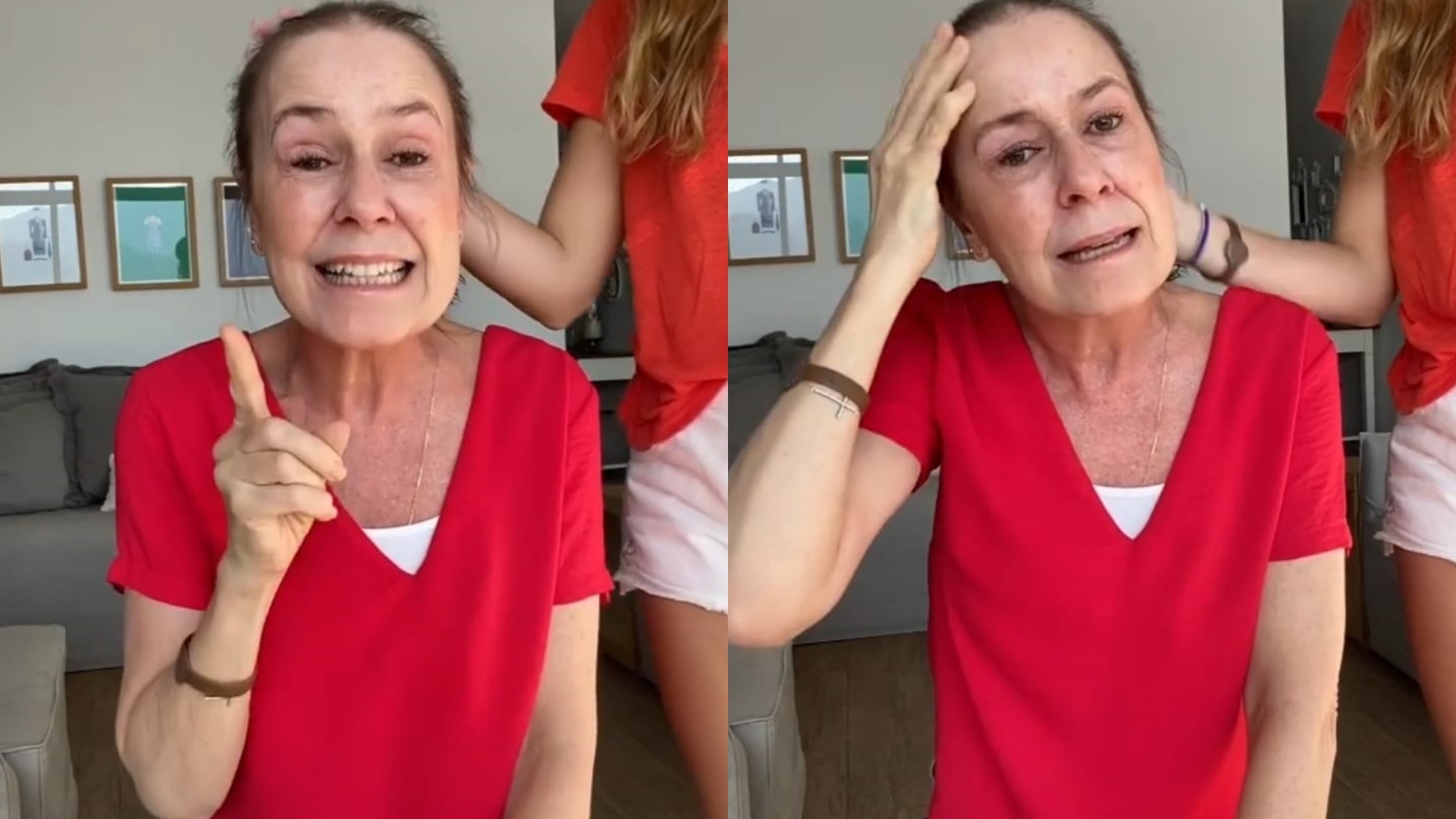 Na luta contra o câncer, Susana Naspolini se emociona ao raspar a cabeça