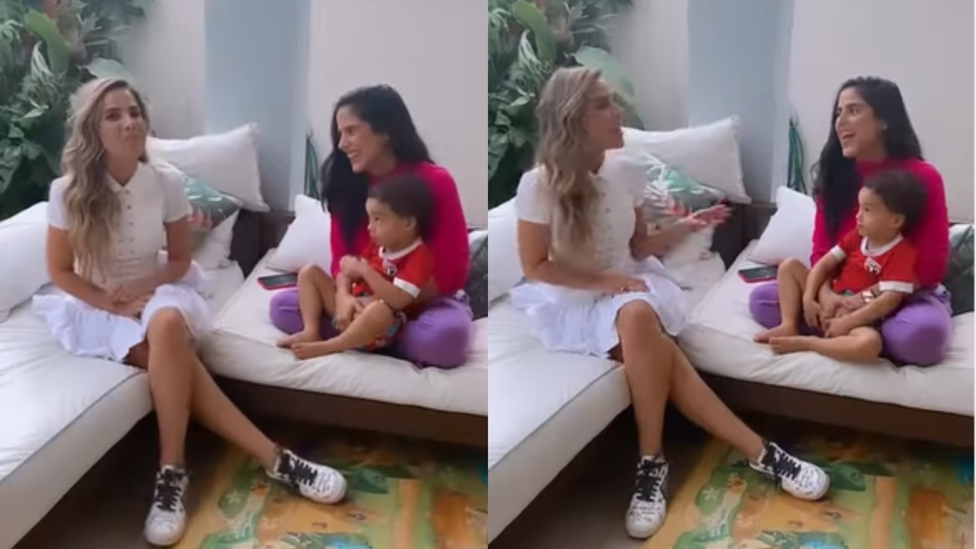 Camilla Camargo solta a voz durante ensaio com a irmã, Wanessa Camargo