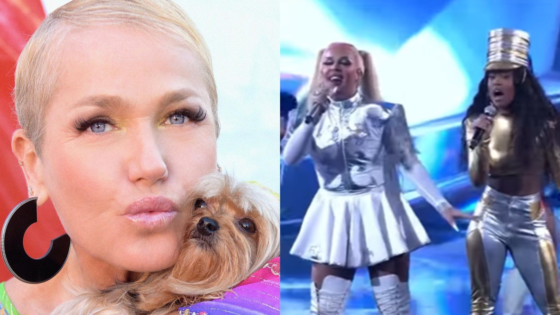 Xuxa agradece homenagem de Gloria Groove e Rebecca no ‘Criança Esperança’