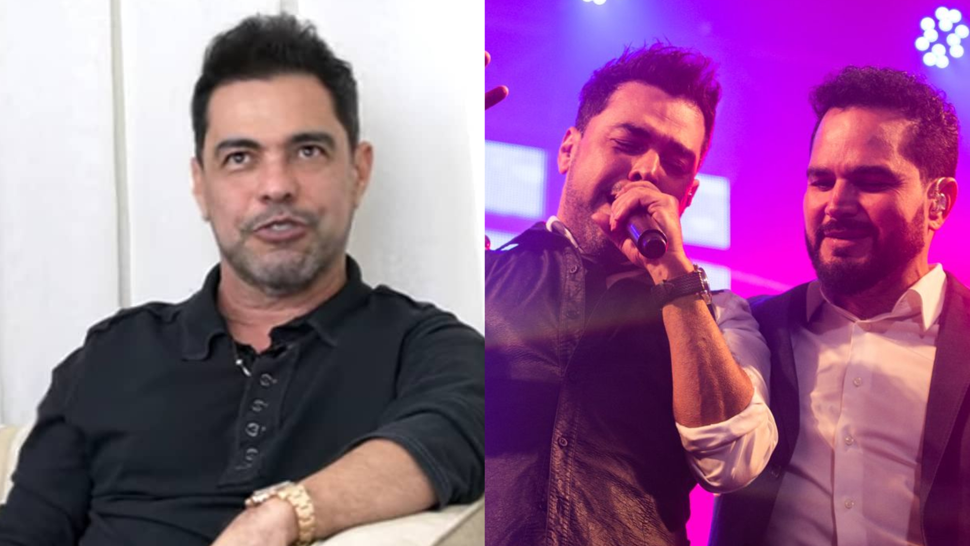 Zezé Di Camargo fala sobre se separar de Luciano Camargo: ”Não temos direito”