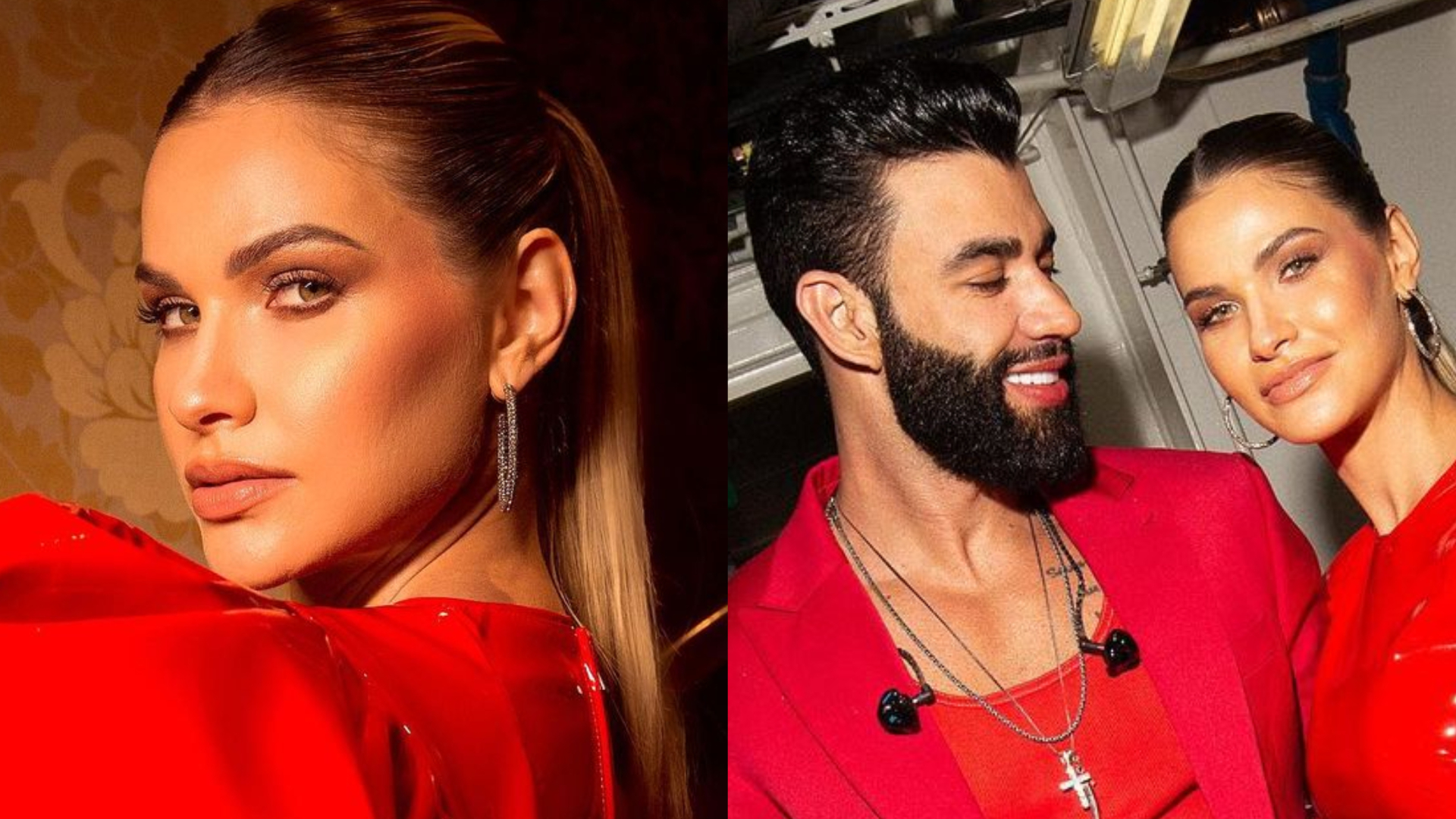 De vestido curtinho, Andressa Suita combina look com Gusttavo Lima: ”Com meu amor”